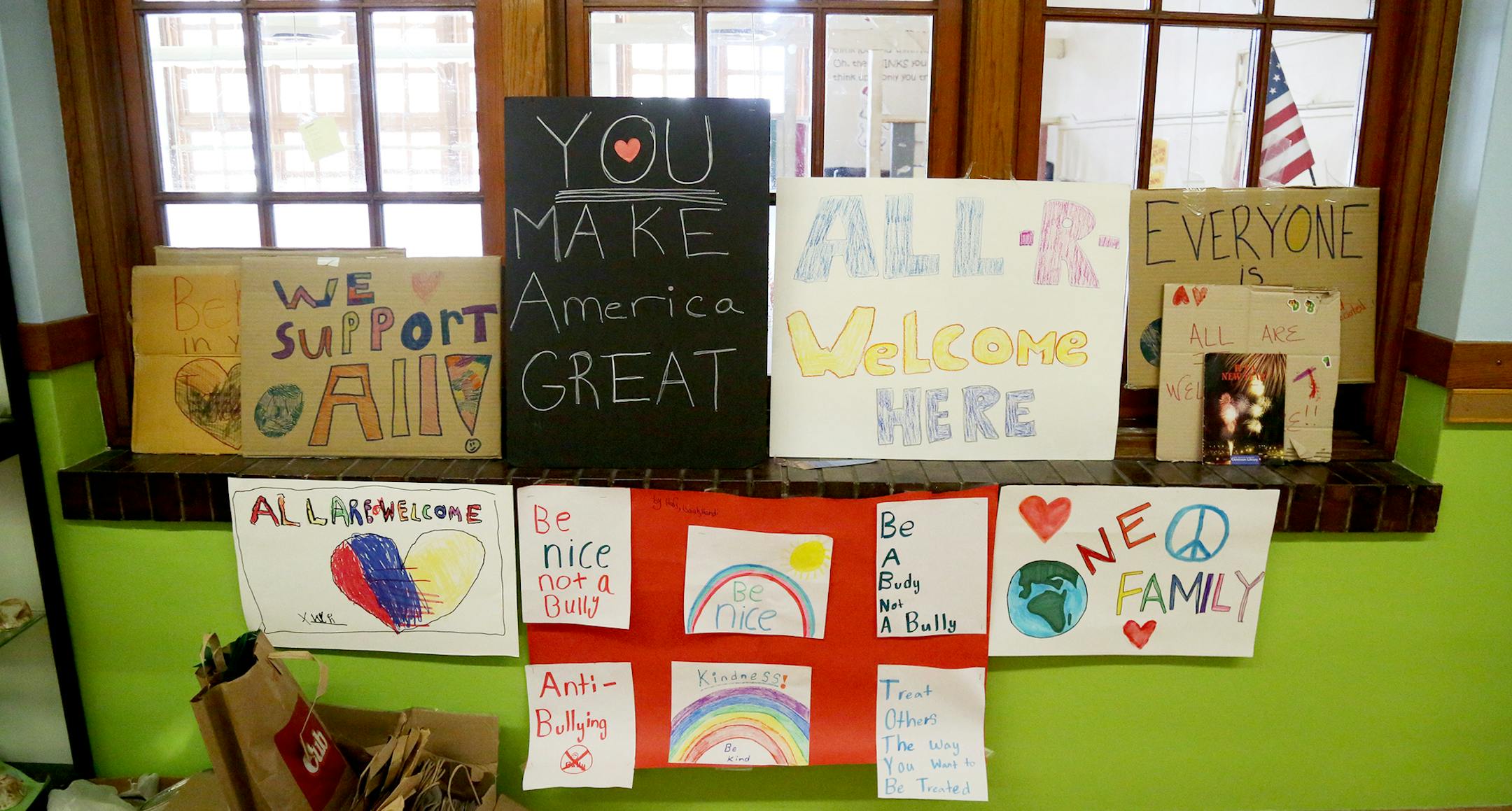 Barton Open School has seen a surge in diversity over the past few years. Here, posters celebrating inclusion and diversity line the main hallway at Barton Tuesday, April 11, 2017, in Minneapolis, MN.] DAVID JOLES • david.joles@startribune.com Magnet schools -- a longtime integration tool in Minneapolis Public Schools -- are getting a funding boost. The school board just approved (pending approval at Tuesday board meeting) nearly $3 million in state integration aid to funnel into the dist