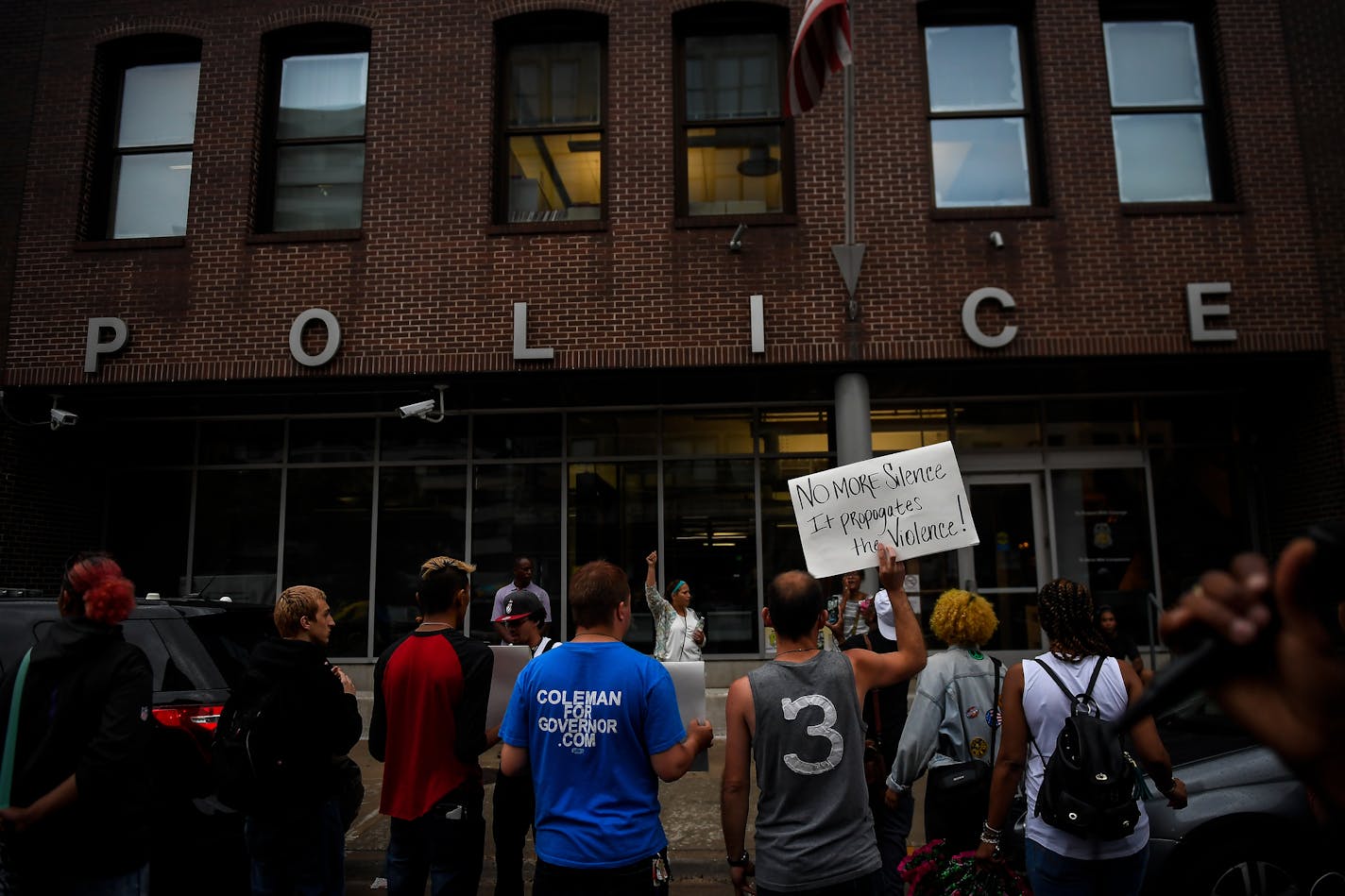 As the city of Minneapolis consolidates many of its offices in a new building across from City Hall, police officials say the time is ripe to move from the cramped First Precinct headquarters to a new site. Above, demonstrators protested a police shooting in 2017.