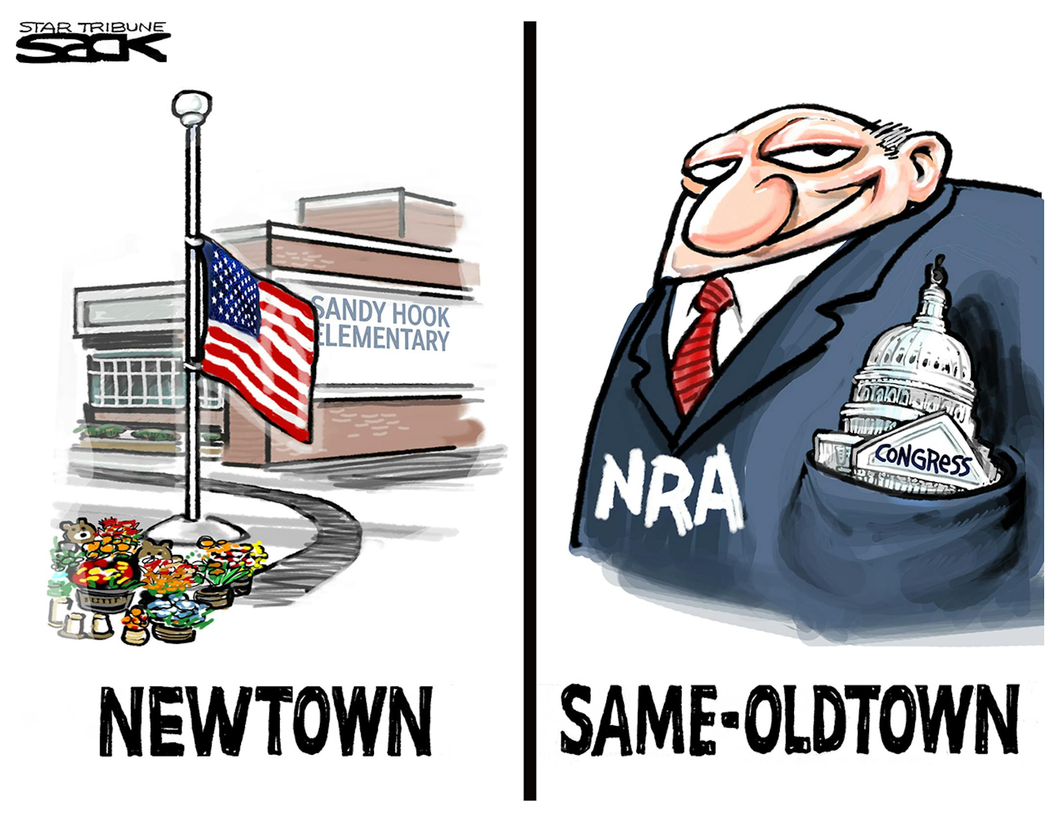 Steve Sack editorial cartoon for April 1, 2013.