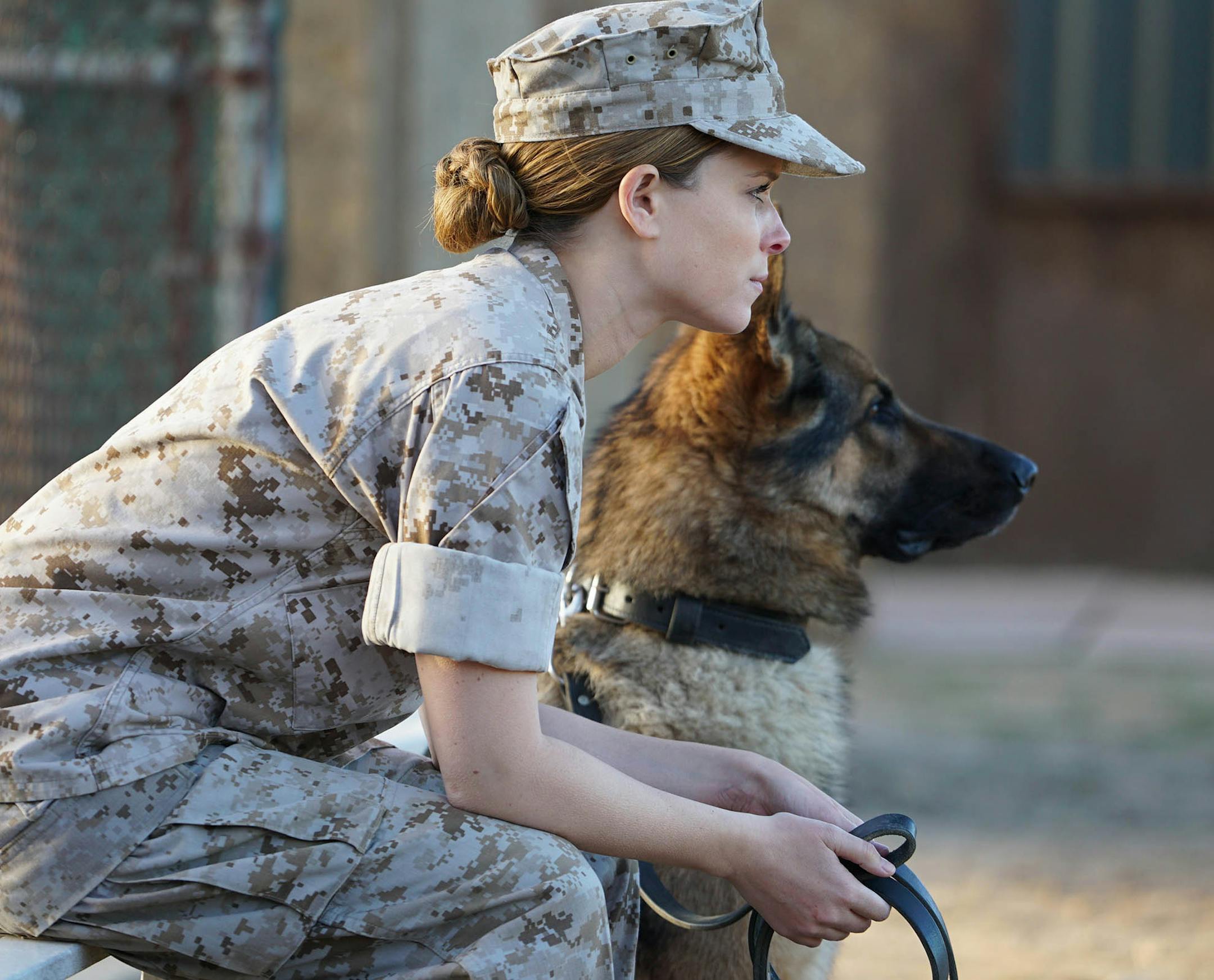 Kate Mara stars as Megan Leavey in Gabriella Copperthwaite's MEGAN LEAVEY, a Bleecker Street release.
credit: Jacob Yakob, Bleecker Street