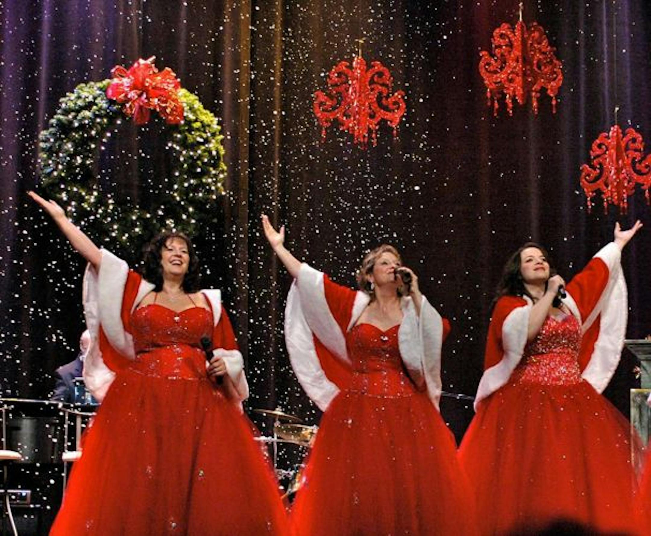 Photo caption: (left to right) Colleen Raye of Ellsworth, Wis.; Debbie O'Keefe of Hudson, Wis.; and Jennifer Grimm of Lauderdale performed at the Sheldon Theatre in Red Wing last December.