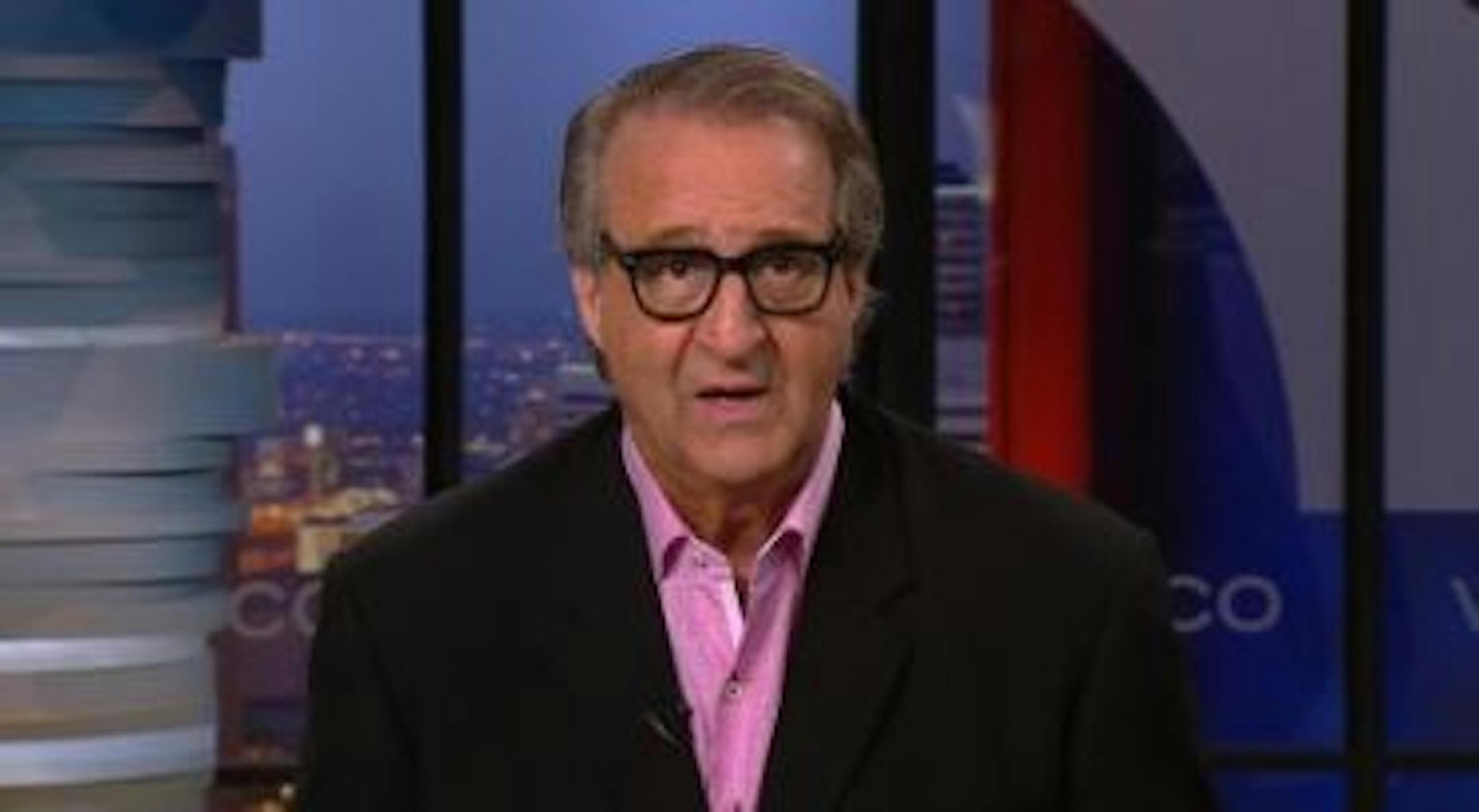 Mark Rosen, giving an update to viewers last month on his wife's battle with cancer.