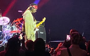 Channeling Jimi Hendrix visually and musically, Jesse Johnson rocks Paisley Park as part of Prince Celebration 2025.