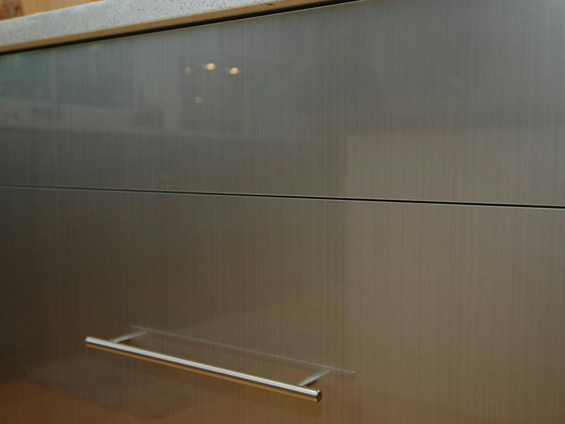 Wired Mercury cabinets were used on the lower cabinets.