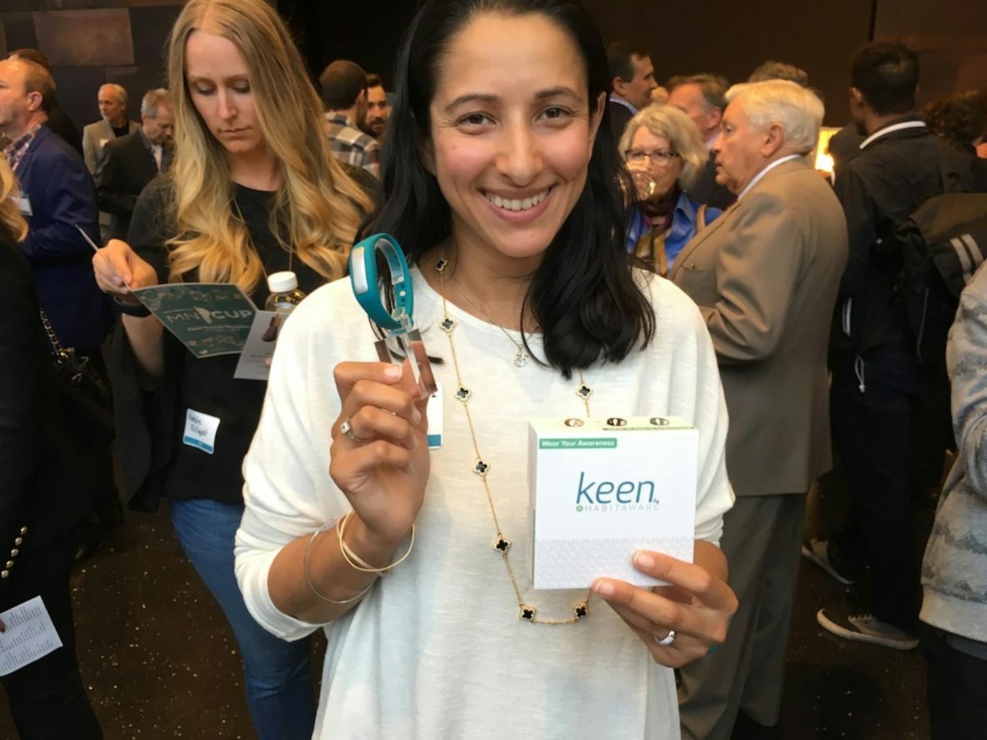 Aneela Idnani a founder of HabitAware, the 2018 grand prize winner of the Minnesota Cup and Meda Million Dollar Change. Both are part of Startup Week activities this month.
Photo: Neal.St.Anthony@startribune.com