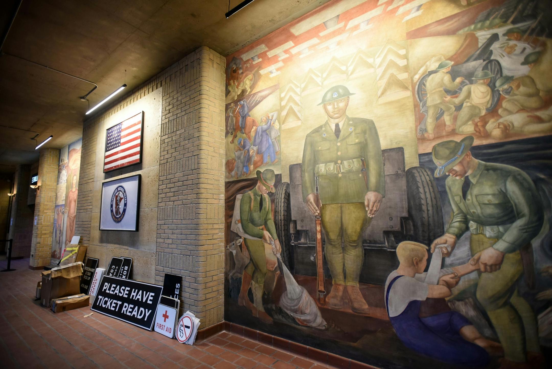 The lobby area of the newly reborn Armory.