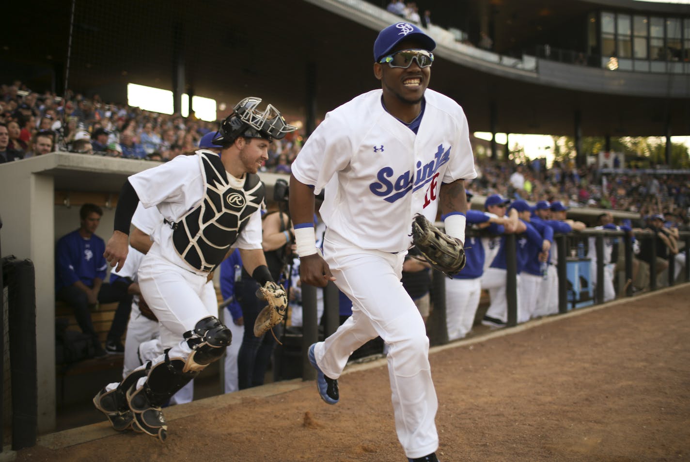 Center fielder Alonzo Harris hopes to catch the eyes of scouts in the American Association All-Star game, whether as a player or as a participant in the home run derby.