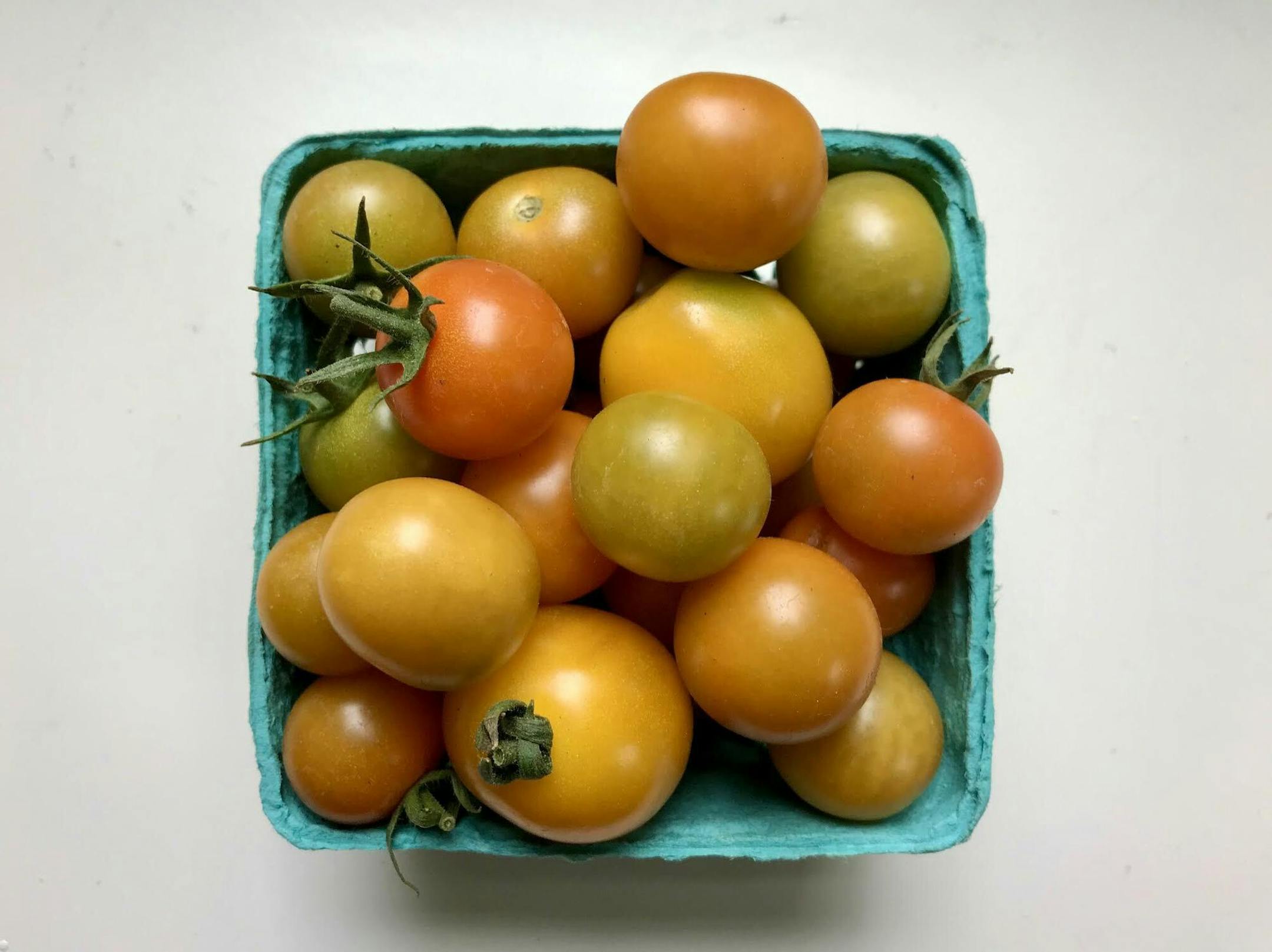 Cherry tomatoes from Dawn2Dusk Farm at the Mill City Farmers Market.