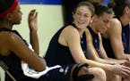 5/21/04 - Former University of MN Gopher star Lindsey Whalen makes the transition to the pros, training with the Connecticut Sun in preparation for he