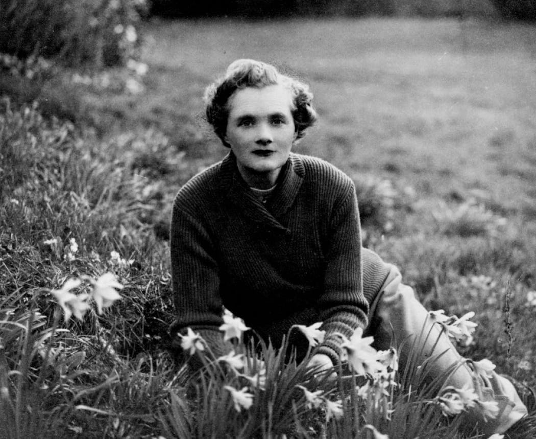 Author Daphne du Maurier at her home in Cornwall — perhaps after a hike? 