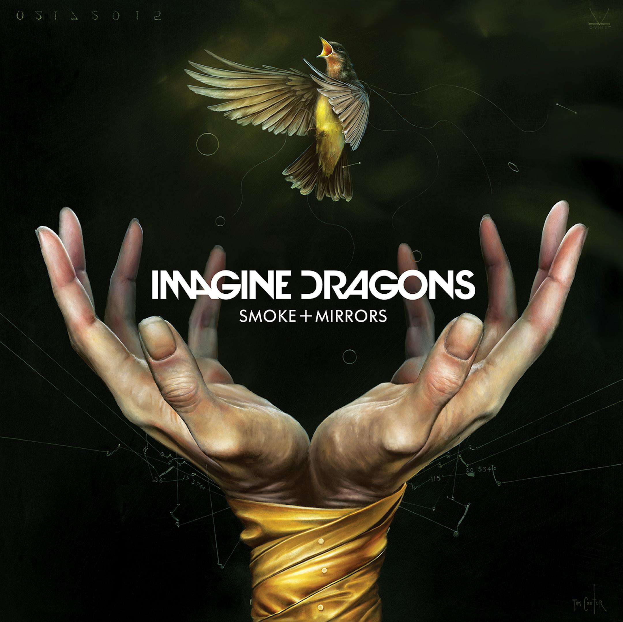 This CD cover image released by Interscope Records shows "Smoke + Mirrors," by Imagine Dragons. (AP Photo/Interscope Records)