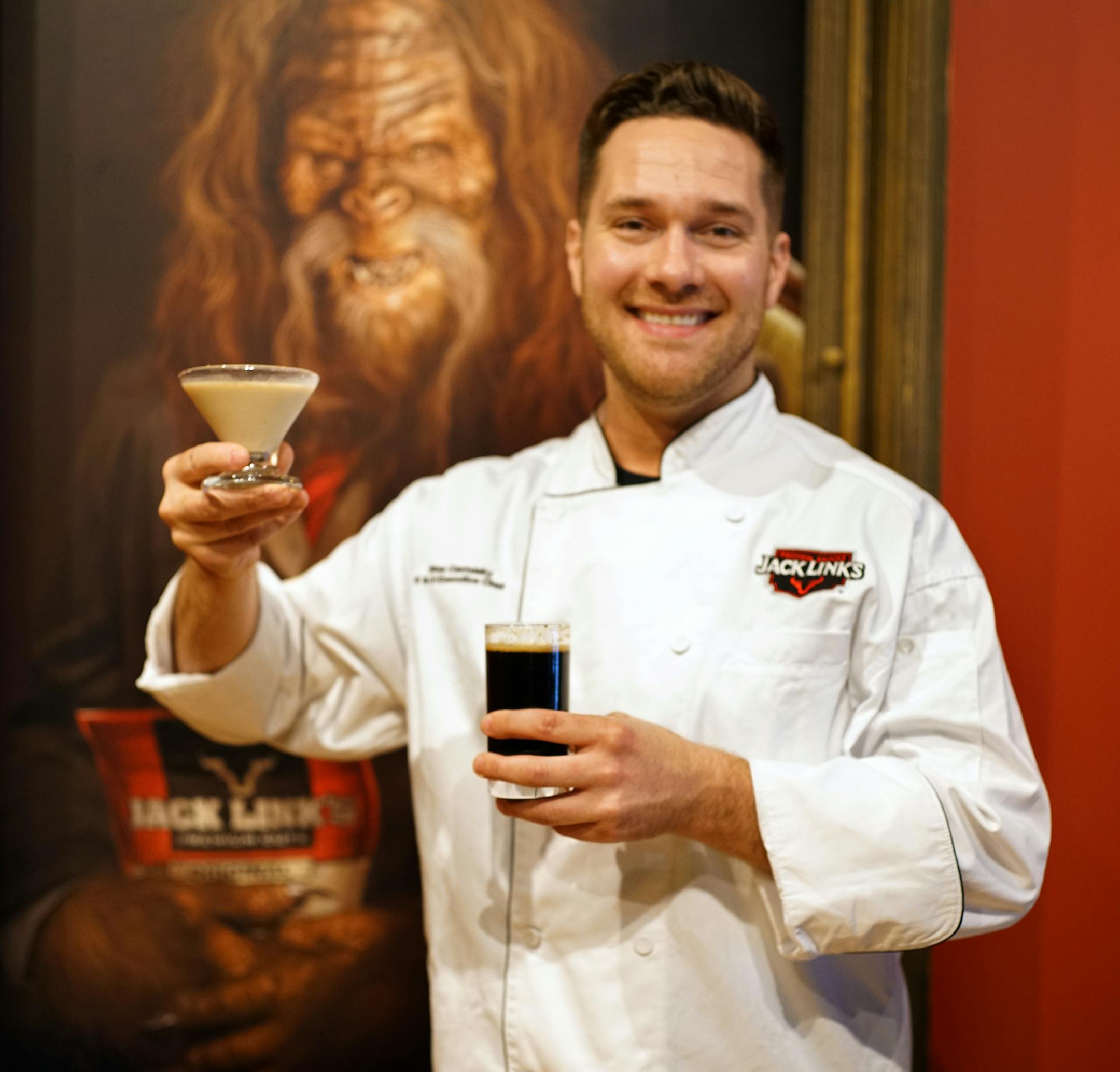 Executive chef Wes Castelsky came up with a couple drinks, a Boston Cream Pro-Mini and the Sasquatch Rattle-Skull.] Jack Link's and the Hennepin Theater Trust have partnered to open the Legend Lounge in the former Solera space on Hennepin Avenue. The lounge will open August 31. Richard Tsong-Taatarii•Richard.Tsong-Taatarii@startribune.com