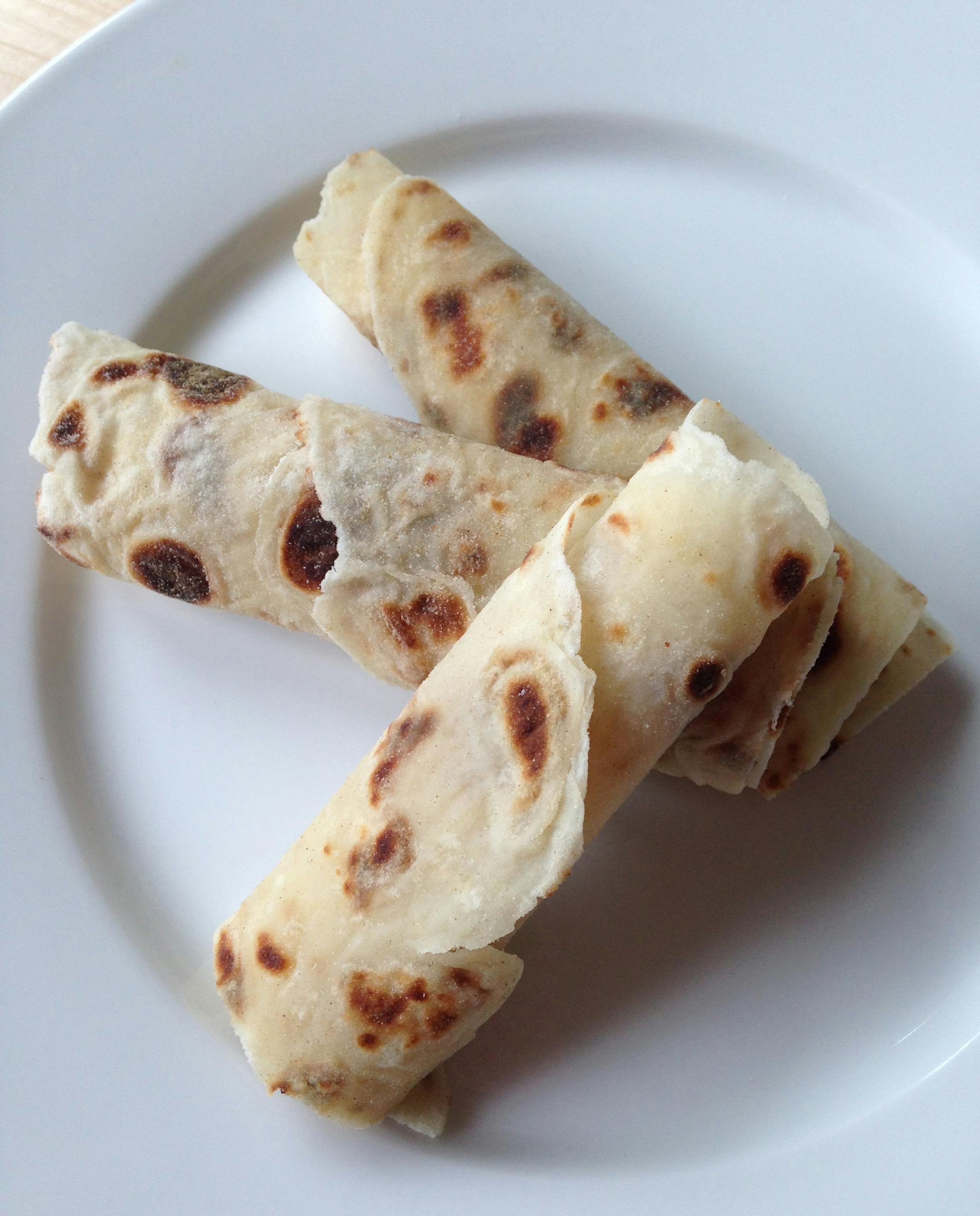 Finished plate of lefse