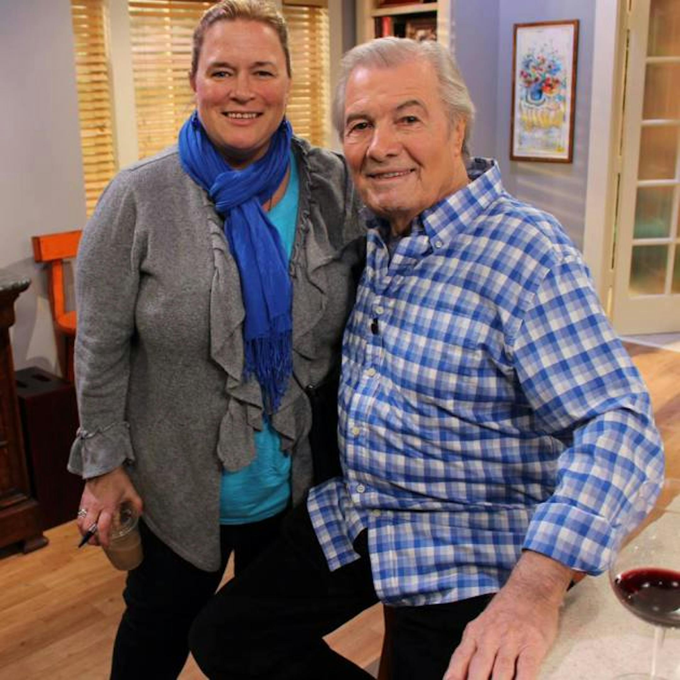 Rochelle Olson and Jacques Pepin, Photo by KQED