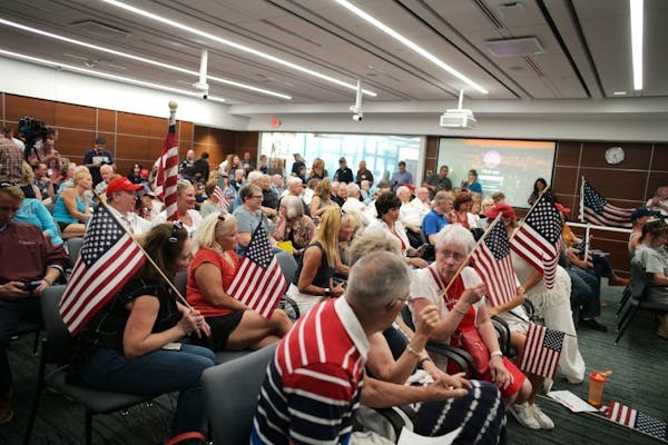 More than 100 people attended the St. Louis Park City Council session Monday night.