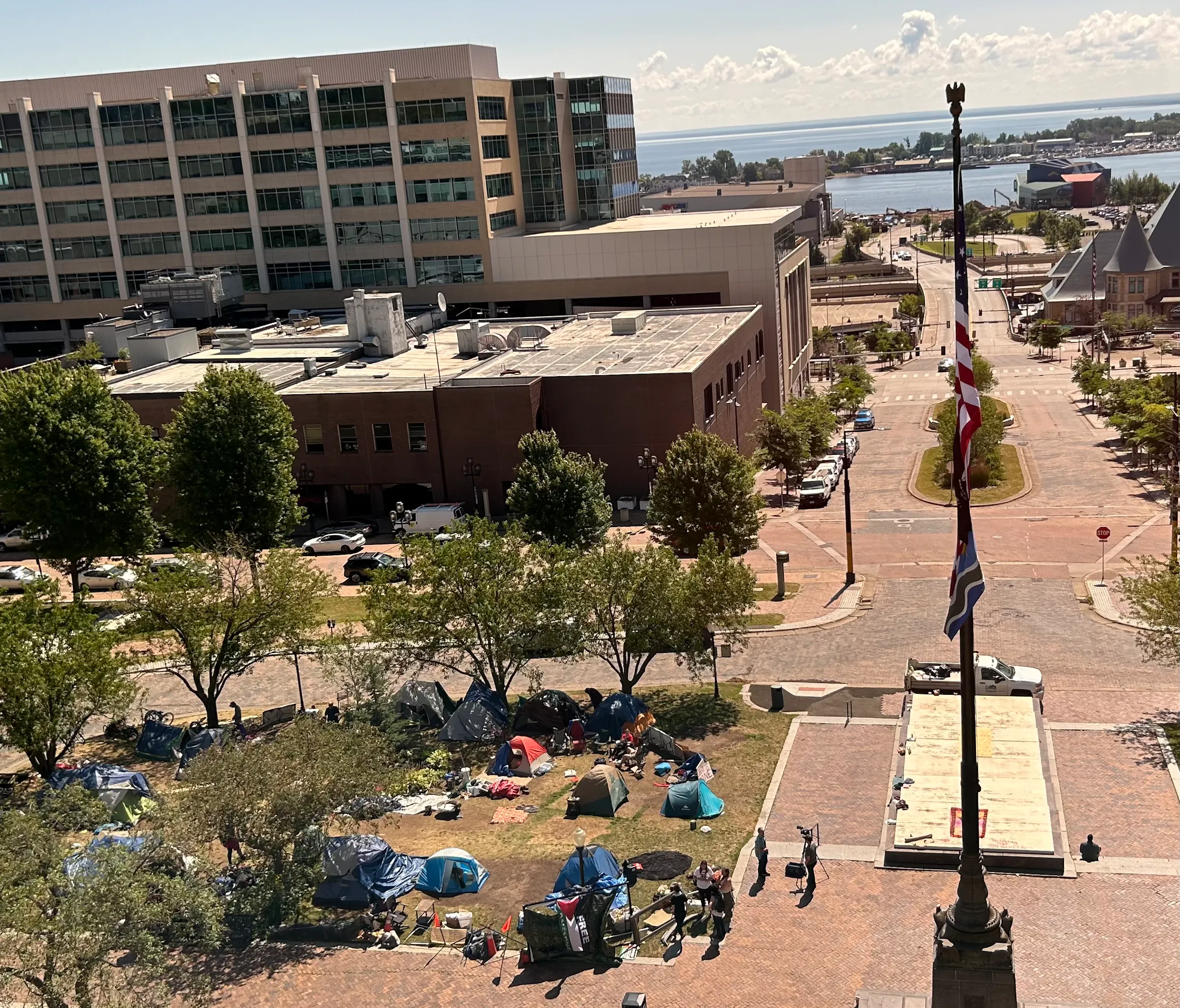Homeless encampment near Duluth City Hall lives another day as eviction ...