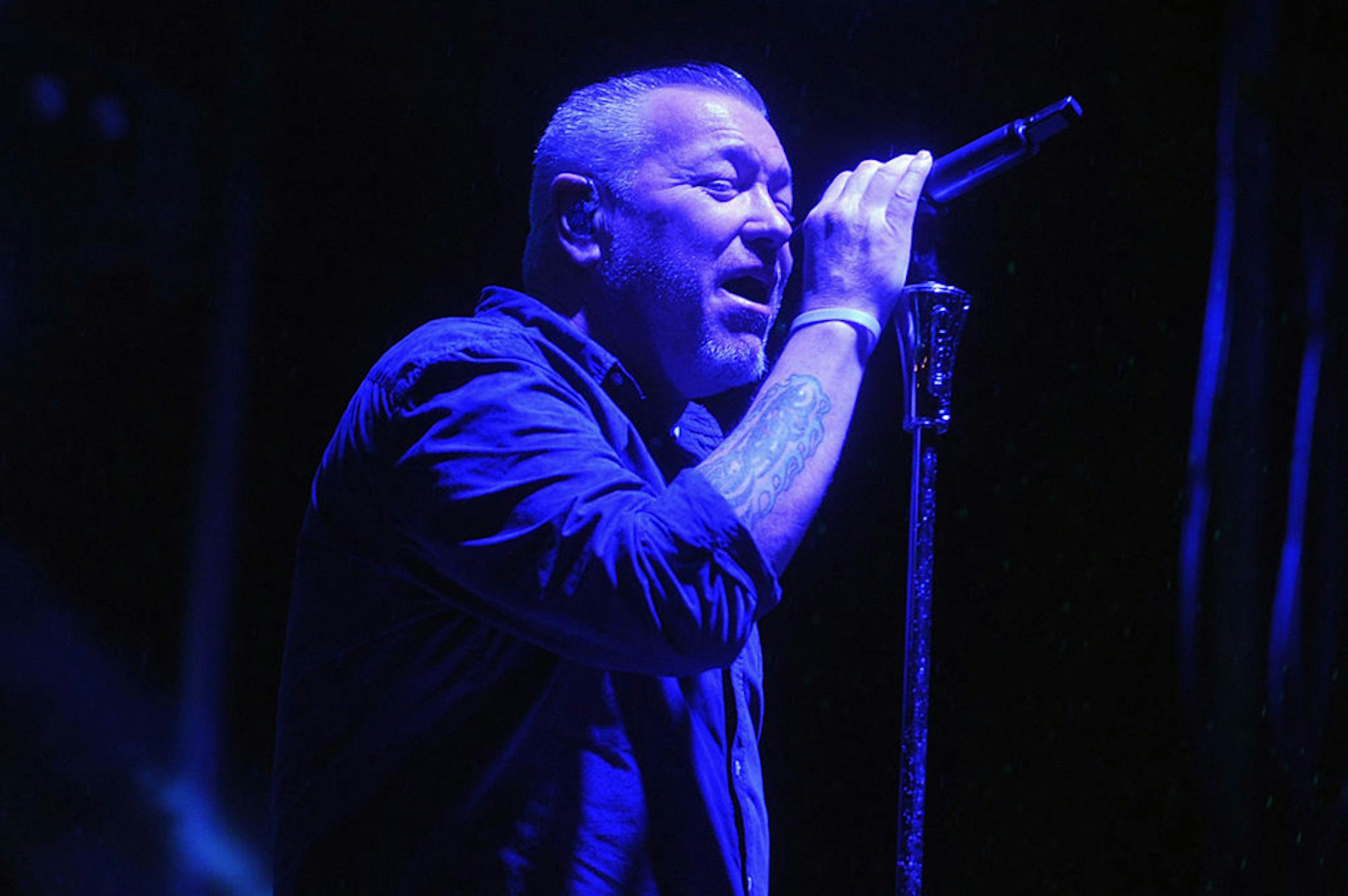 In this file photo from Sept. 12, 2015, Steve Harwell of Smash Mouth performs at 90sFEST Pop Culture and Music Festival in Brooklyn, New York. (Brad Barket/Getty Images for 90sFEST/TNS) ORG XMIT: 89107527W
