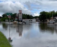 Flooding in Waterville, Minn., on Saturday, June 22, 2024.