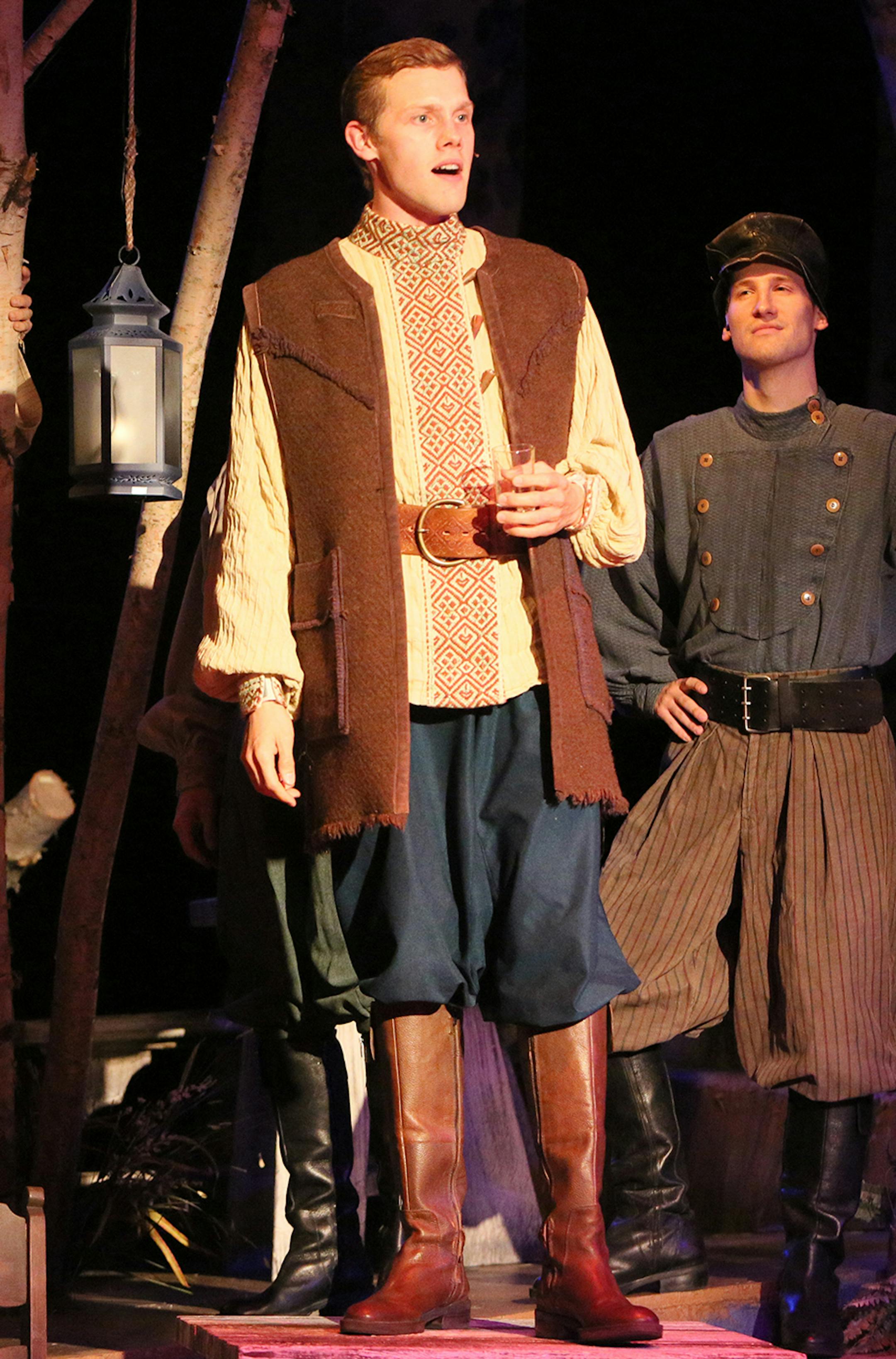 Tyler Michaels as Fyedka in "Fiddler on the Roof" at Chanhassen Dinner Theatres. Photo credit: Michal Daniel