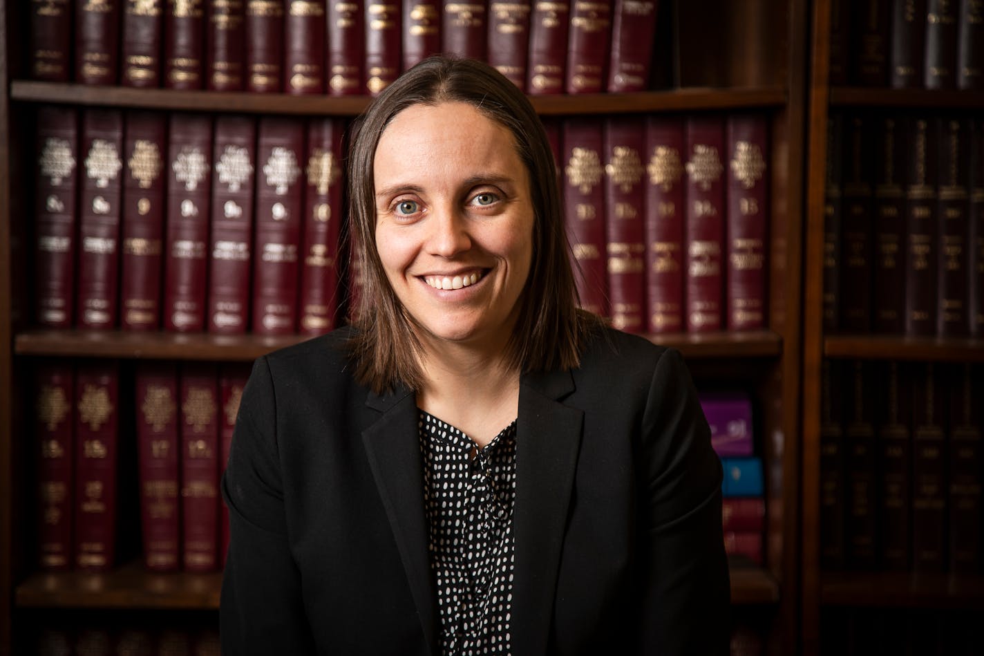 Sarah Davis poses for a portrait at the Legal Rights Center in Minneapolis. ] LEILA NAVIDI ¥ leila.navidi@startribune.com BACKGROUND INFORMATION: Sarah Davis is working to reform archaic juvenile justice laws in Minnesota. Davis was photographed at the Legal Rights Center in Minneapolis on Tuesday, February 5, 2019.