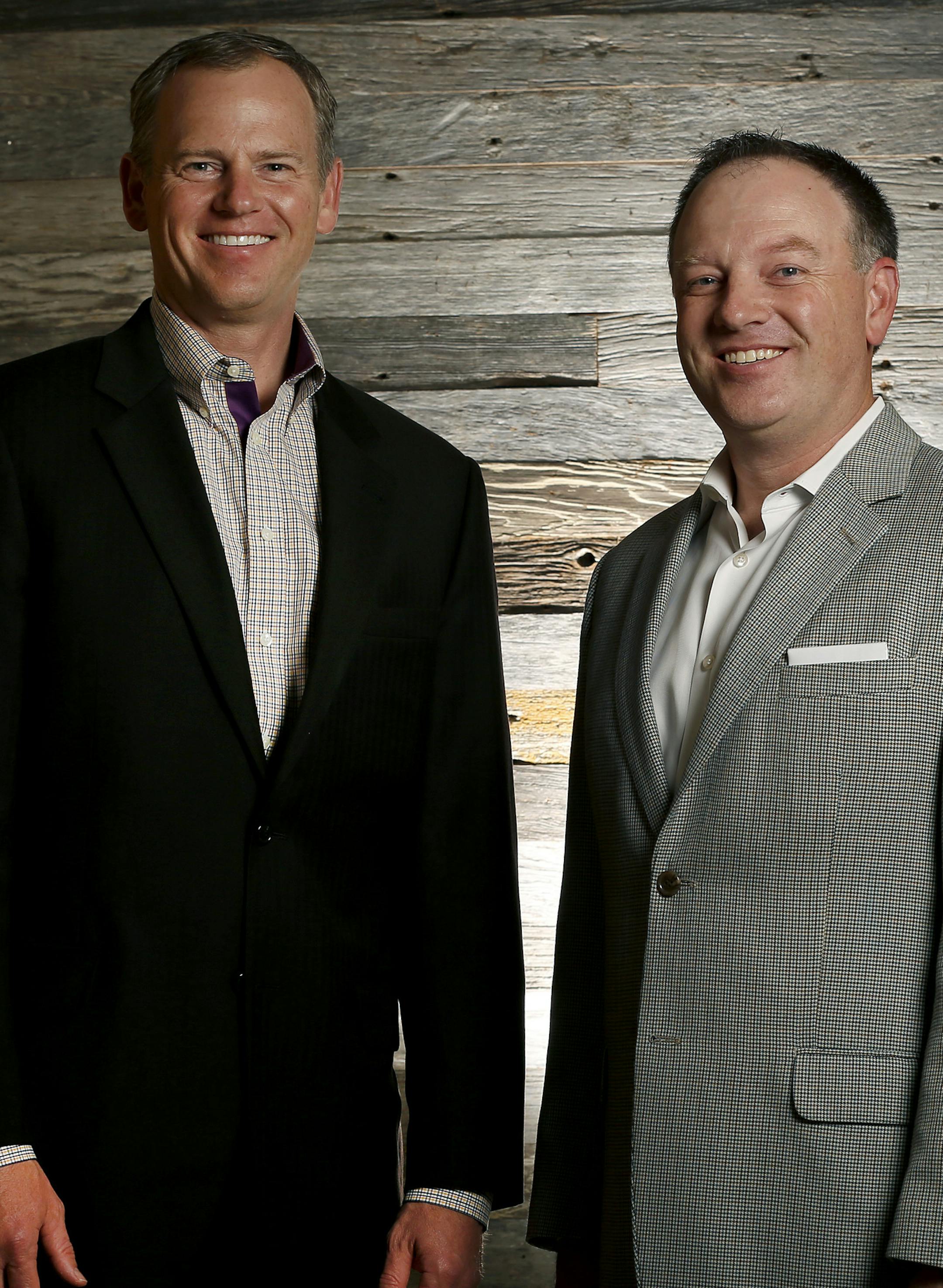 Winnebago Industries CFO Bryan Hughes and CEO Mike Happe. ] CARLOS GONZALEZ &#xef; cgonzalez@startribune.com - October 2, 2017, Eden Prairie, MN, Interview with Winnebago Industries new CEO Mike Happe and CFO Bryan Hughes
