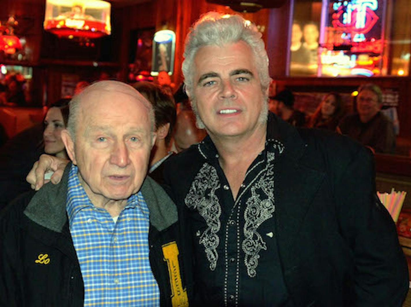 "When they made Louie, they broke the mold," sang Dale Watson, right, with Louie Sirian. / Photo by Steve Pacholl