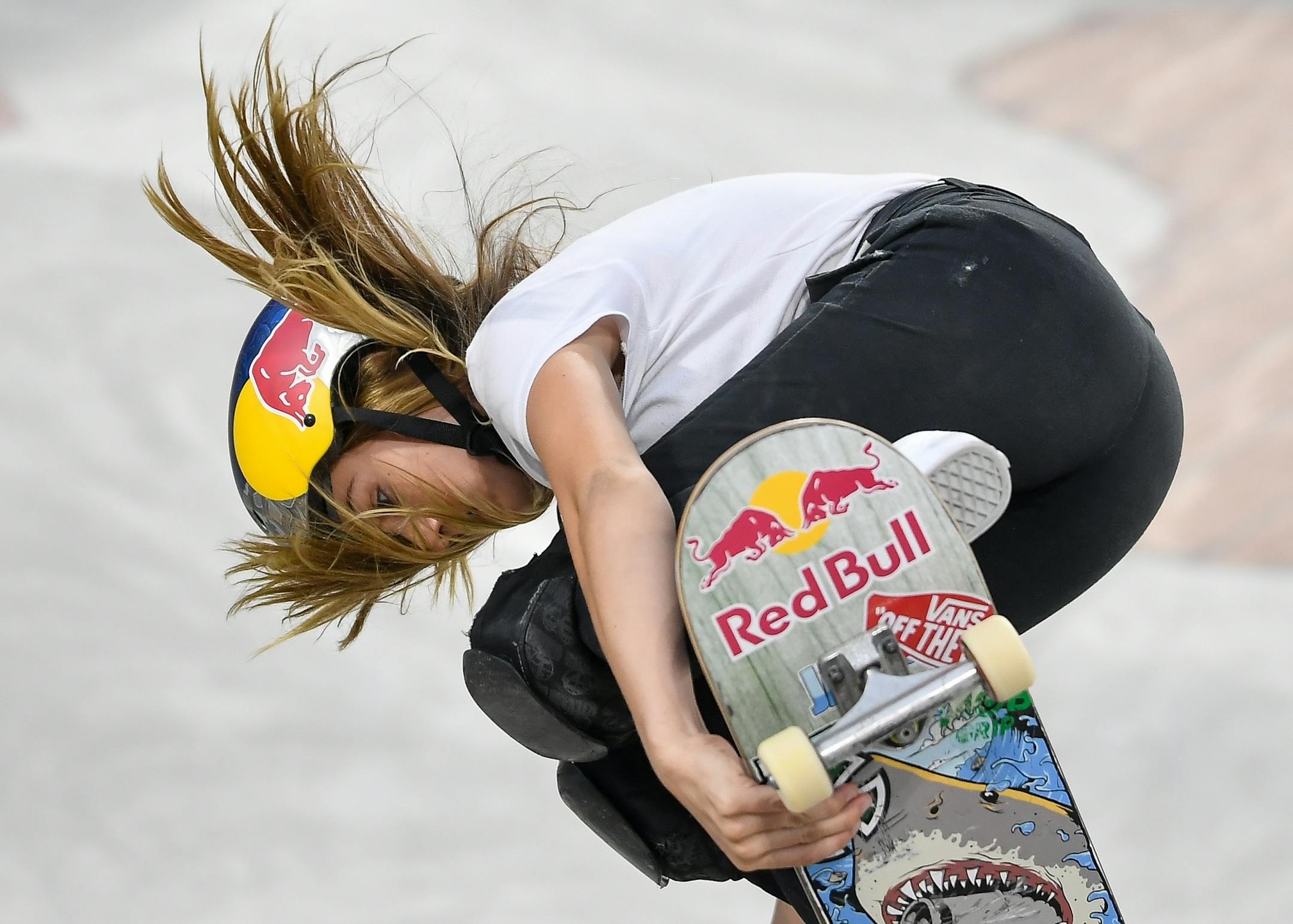 Brighton Zeuner won the gold in the women's park finals Saturday.