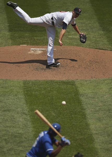 The Twins faced the Kansas City Royals in the final game of their four game series at Target Field Sunday afternoon, June 30, 2013. Twins' starter Kev