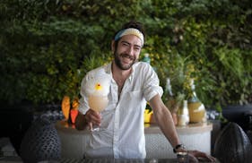 Cocktails are having a moment. Colita bartender Marco Zappia with a Naked Dani.