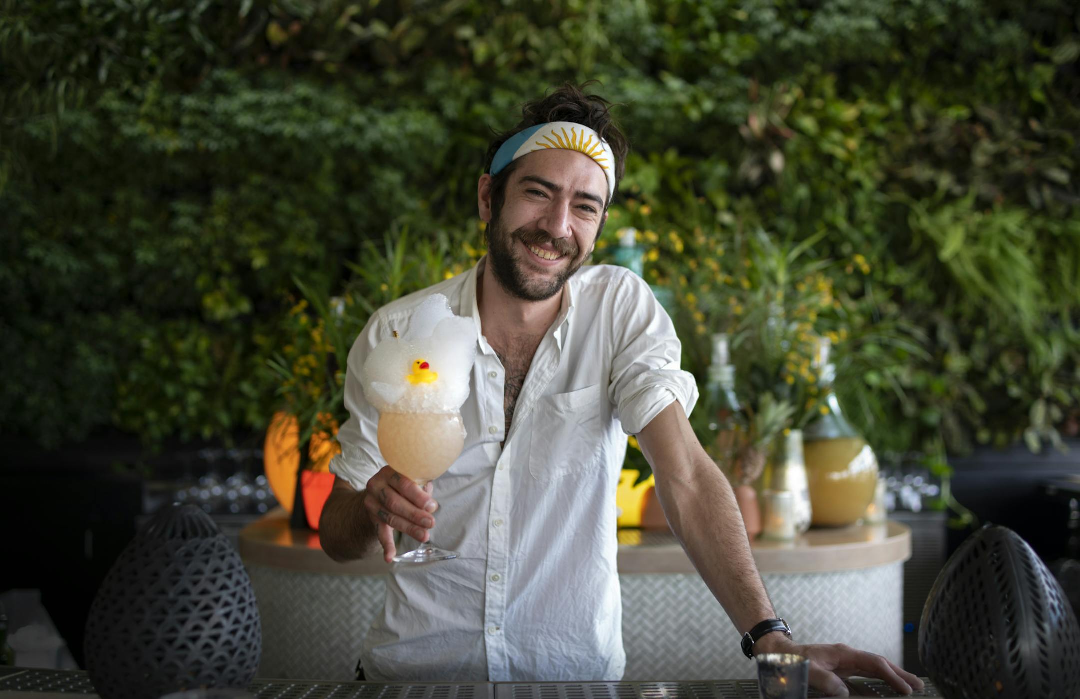 Cocktails are having a moment. Colita bartender Marco Zappia with a Naked Dani.