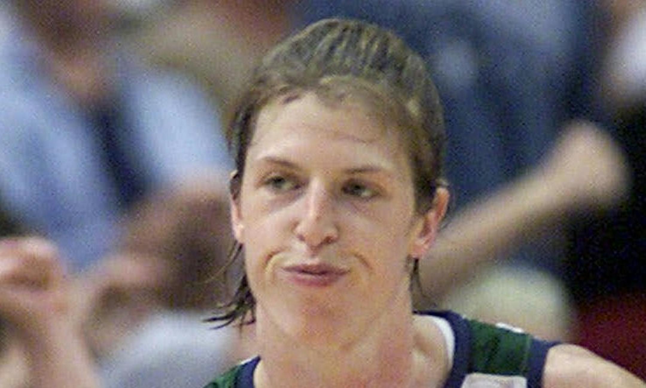 Minnesota Lynx Katie Smith reacts after after making a 3-point shot in the second half against the Portland Fire in Minneapolis, Tuesday, July 10, 2001. Smith had a game-high 28 points in the Lynx's 73-52 win. (AP Photo by/Andy King) ORG XMIT: MIN2013091516422352