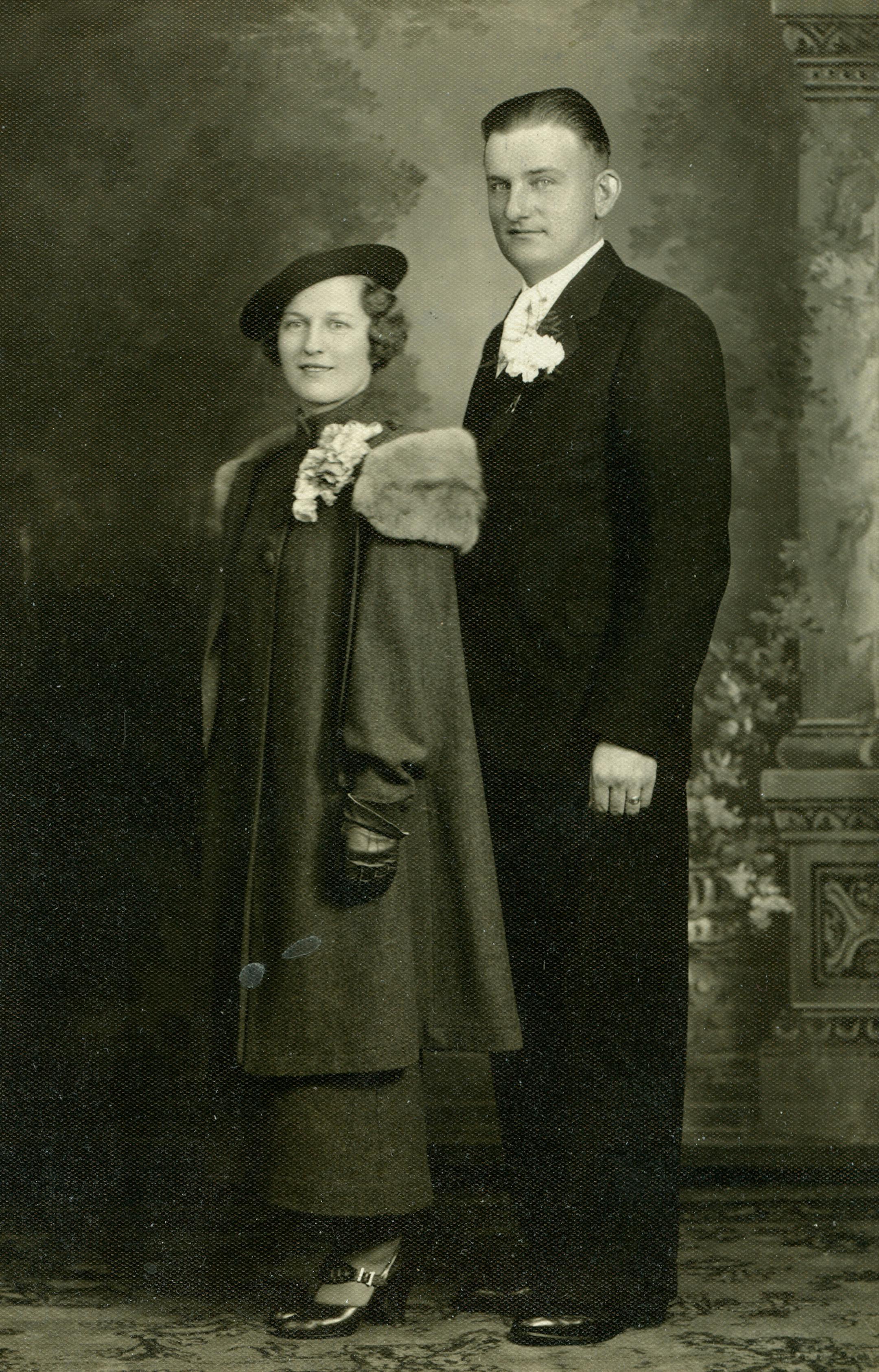 Courtesy of JoMarie Alexander
Margaret and Joe Meglen were married in 1936 &#xf3; 21 years after her harrowing immigrant journey from Slovenia to Eveleth in the midst of World War I.