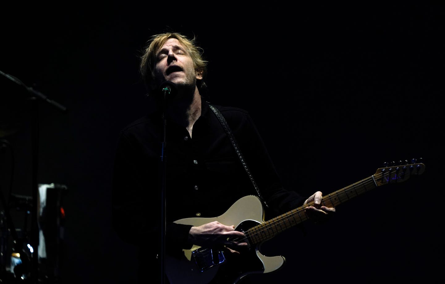 Britt Daniel of Spoon performs during the Corona Capital music festival in Mexico City, Saturday, Nov. 19, 2022. (AP Photo/Eduardo Verdugo)