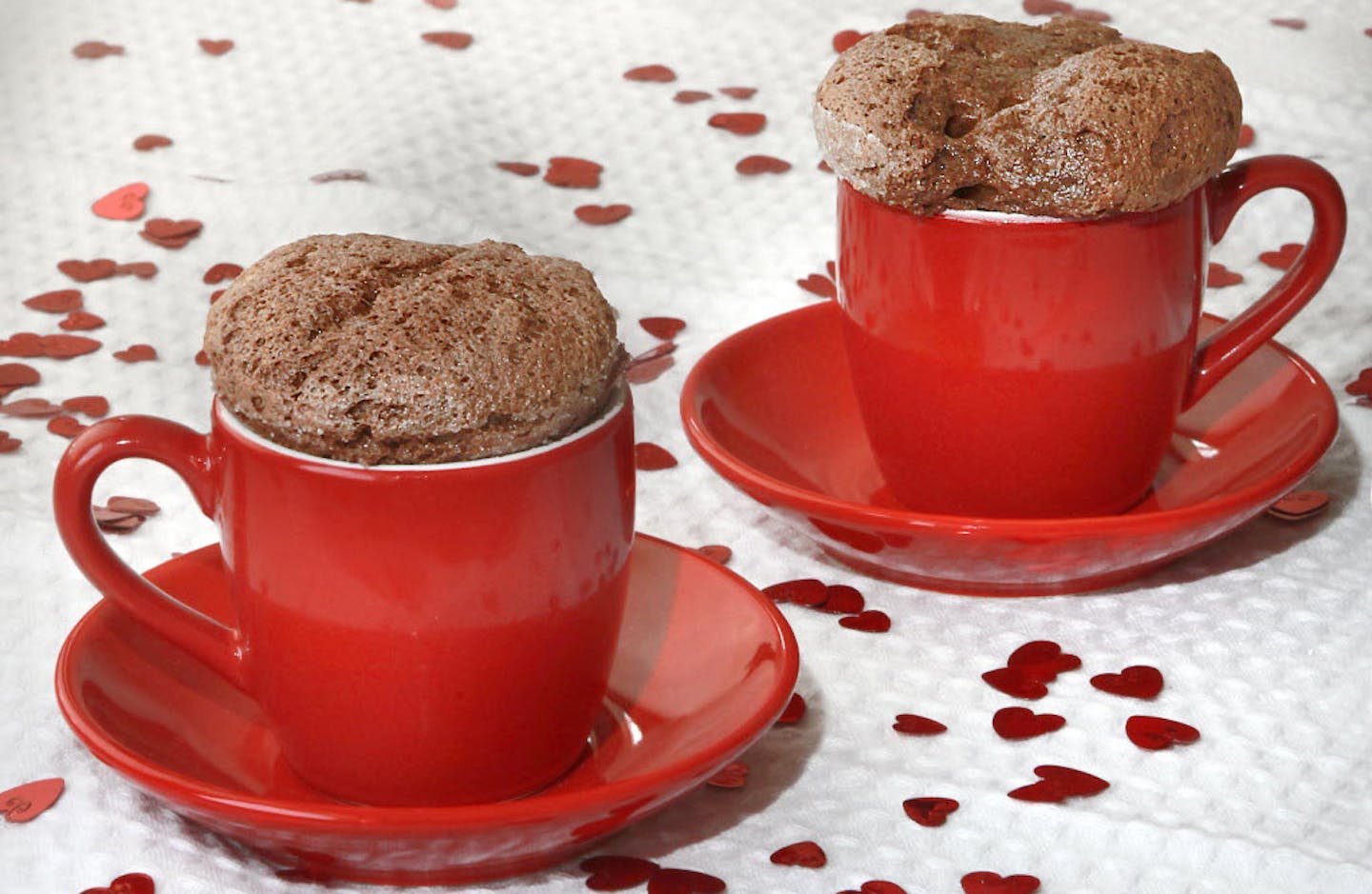 A chocolate souffle is a sure thing for ending a romantic Valentine's Day meal on an indulgent note.