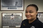 Minneapolis Police officer Keia Pettis stood inside the Third Precinct building for a portrait. ] Shari L. Gross &#xa5; shari.gross@startribune.com Of