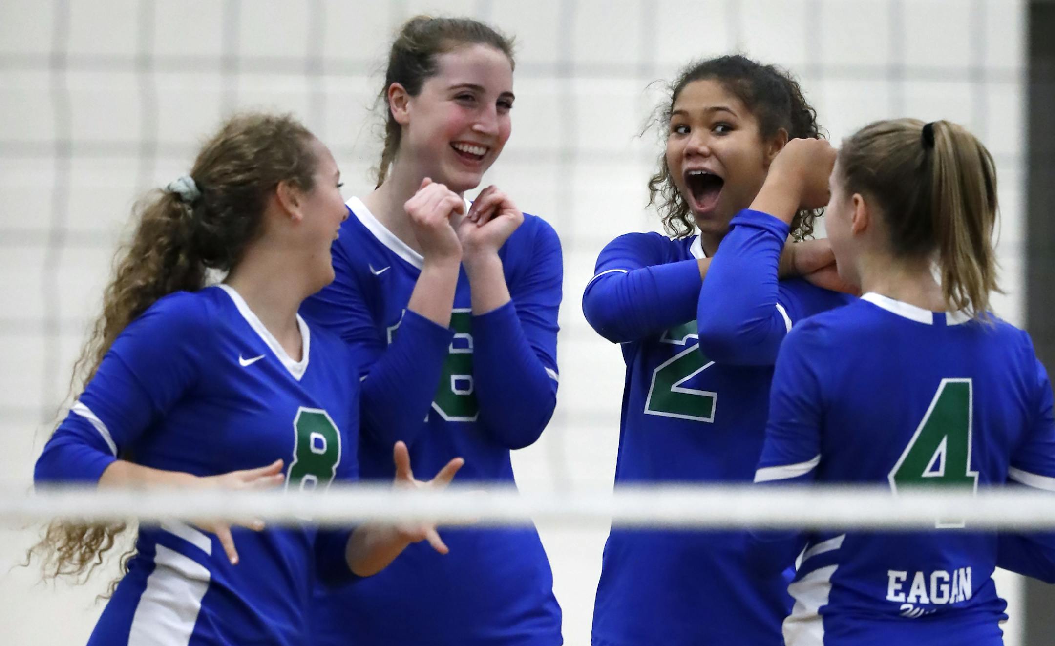 Eagan sophomore Kennedi Orr (2) is one of the state's top volleyball players. Older sister Brie was a three-time All-Metro selection at Eagan before moving on to college at the University of Iowa. Photo: Richard Tsong-Taatarii • rtsong-taatarii@startribune.com