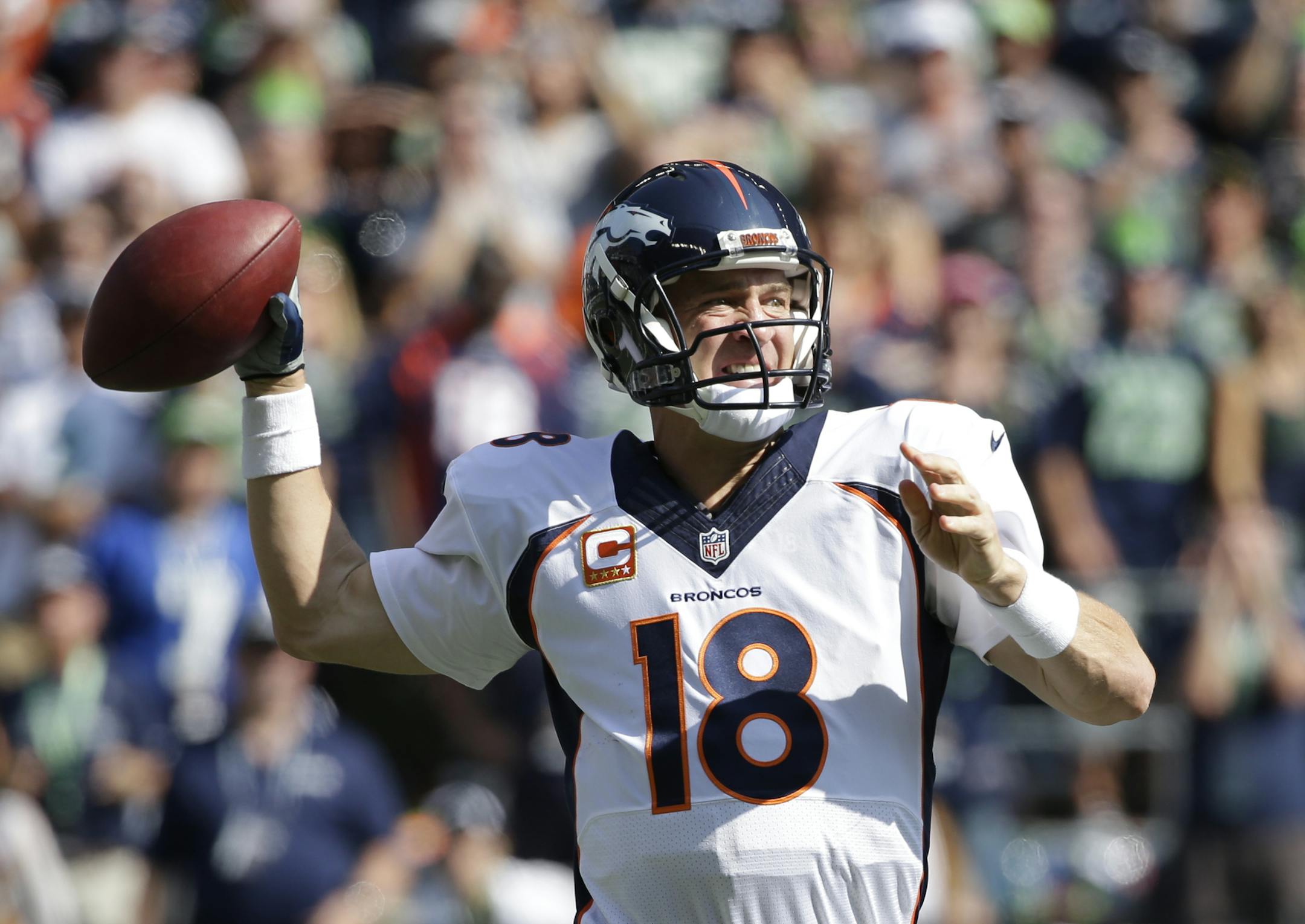 Denver Broncos quarterback Peyton Manning