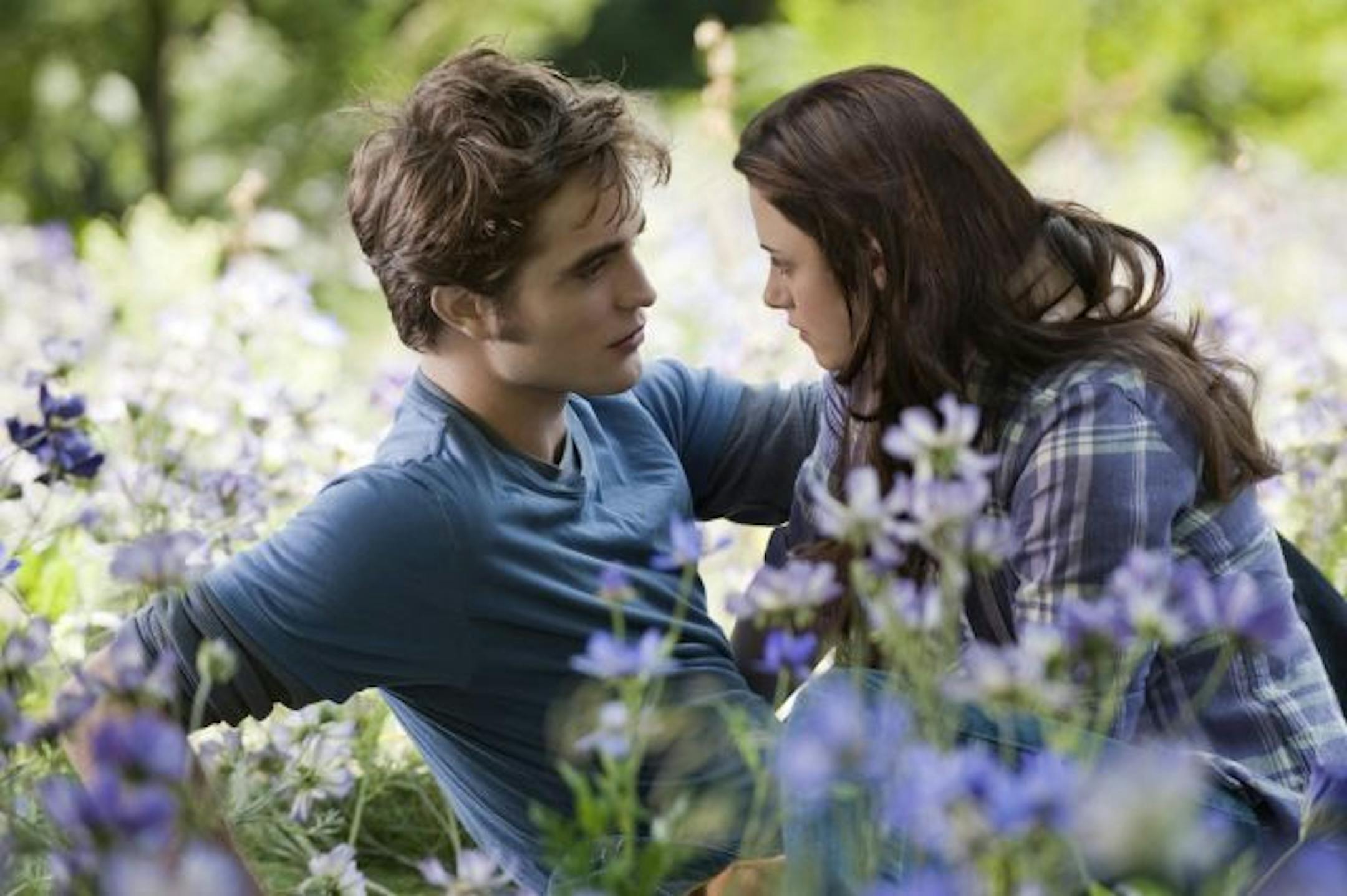 Robert Pattinson, left, and Kristen Stewart in a scene from "The Twilight Saga: Eclipse."