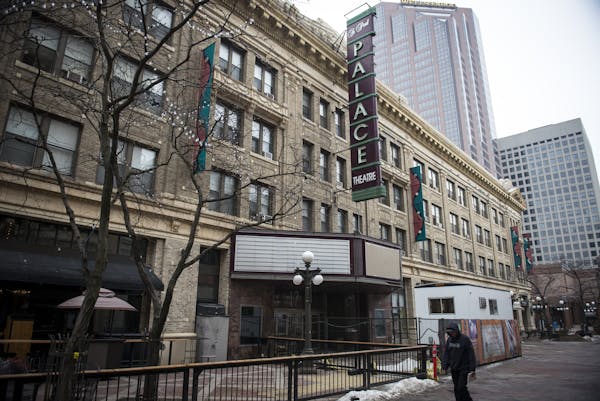 The exterior of the Palace Theatre. ] (AARON LAVINSKY/STAR TRIBUNE) aaron.lavinsky@startribune.com A first look at the $12 million renovations to the 