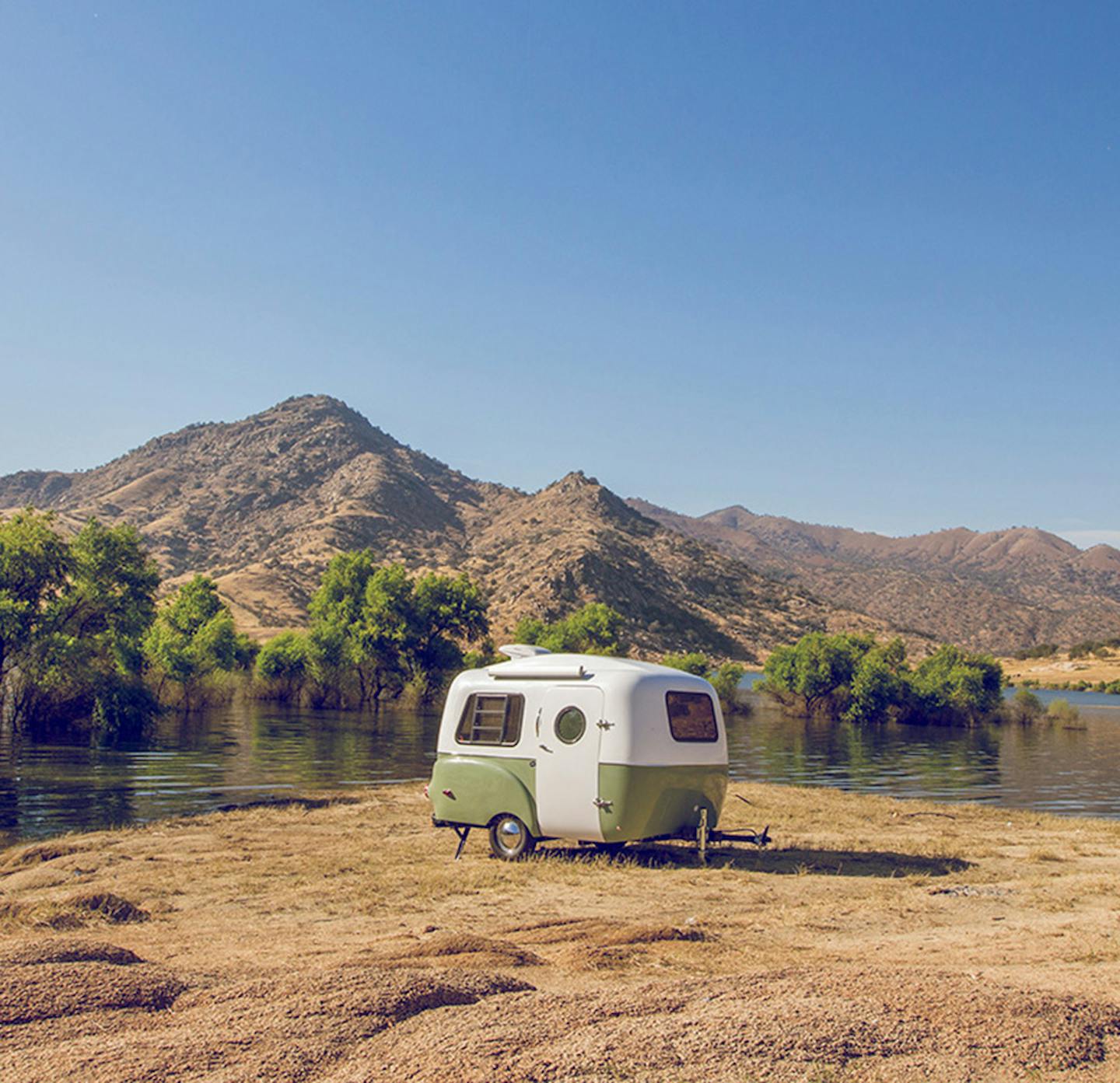 Happy Camper, among the lightest available of the compact campers. (for Outdoors Weekend.)