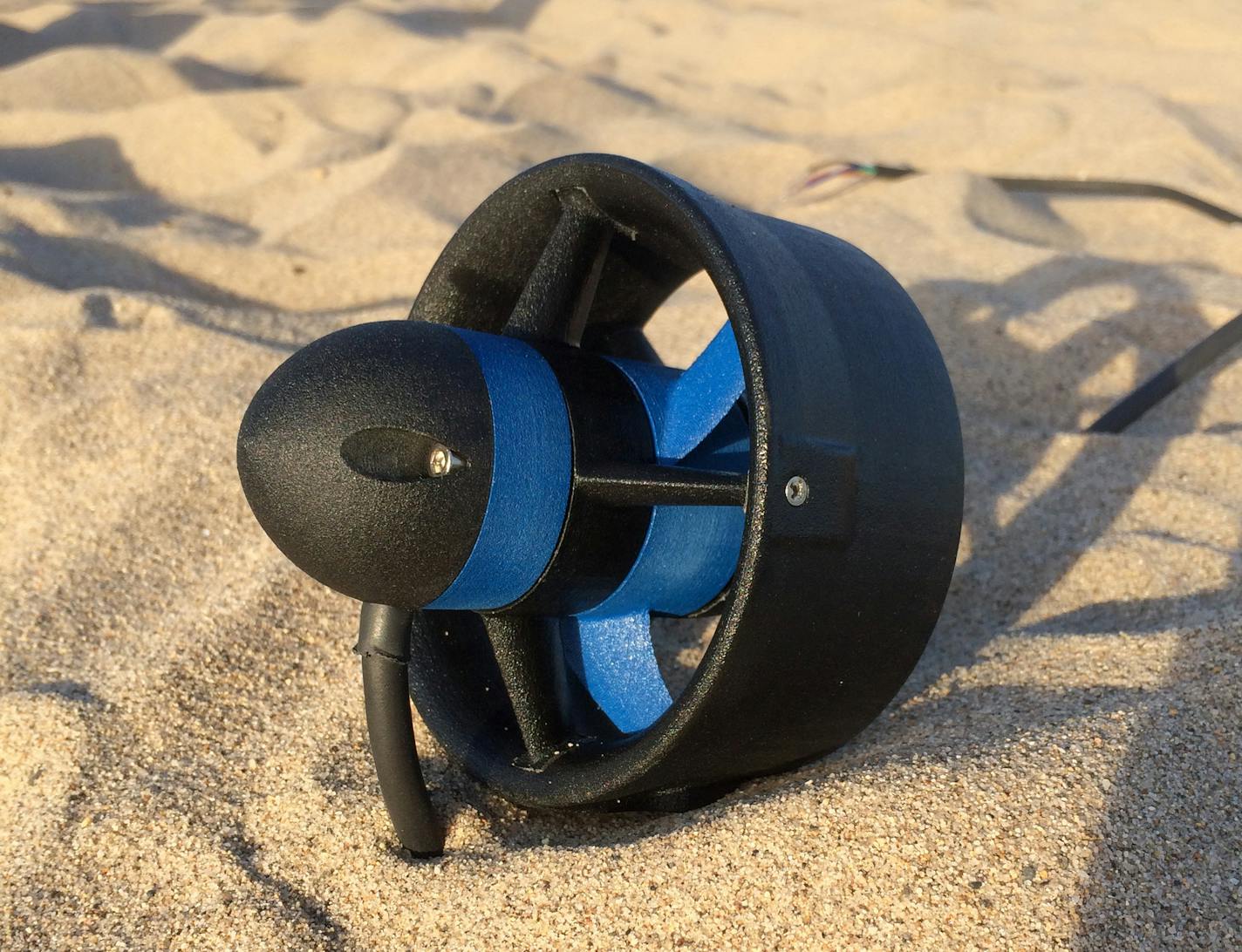 BlueRobotics, Thruster-100. Is a compact and low-cost motor and propeller unit that makes ocean exploration more affordable. credit: Protolab