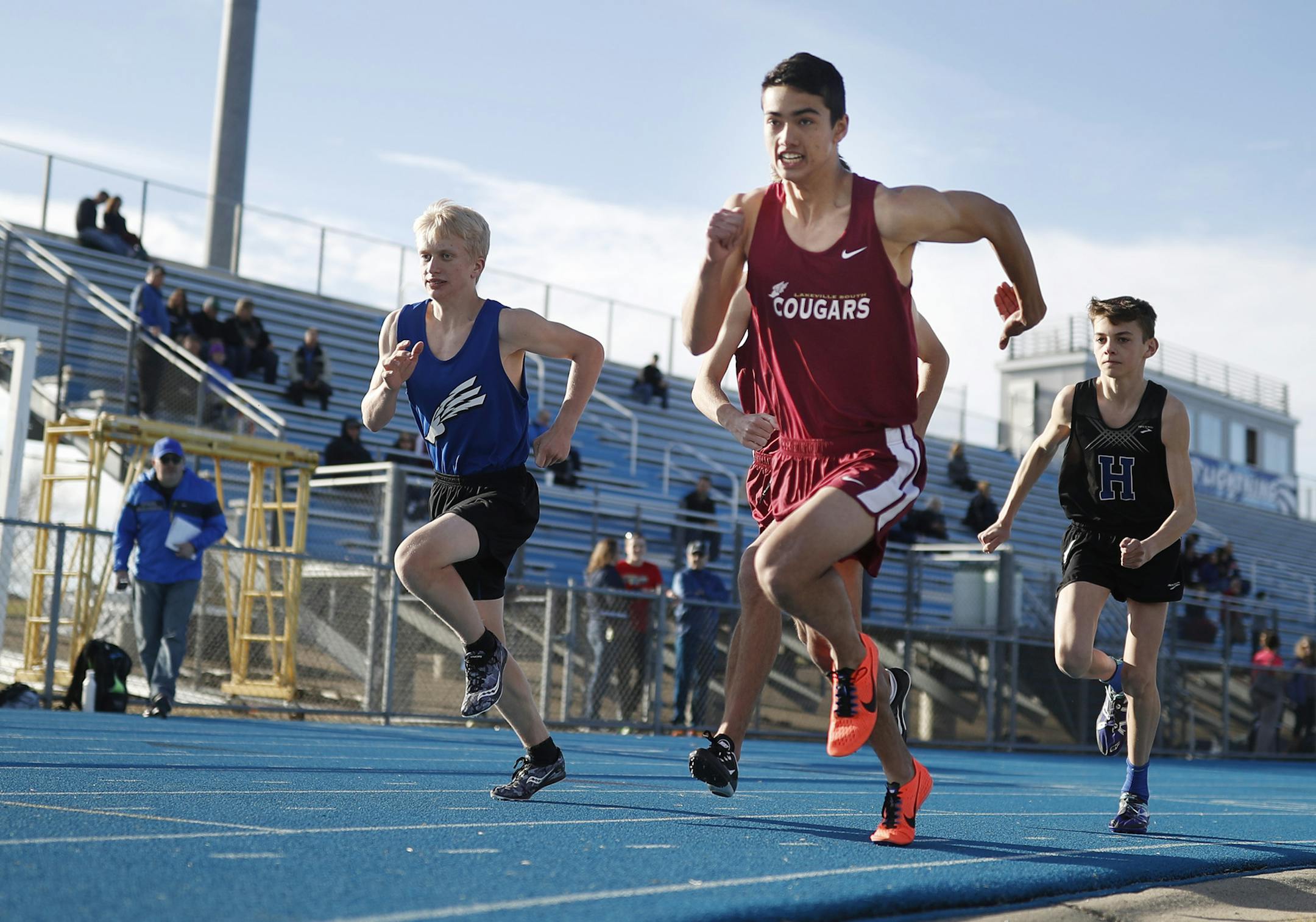 Lakeville South's Josh Willard is among five senior captains for the Cougars. He's an 800-meter runner.