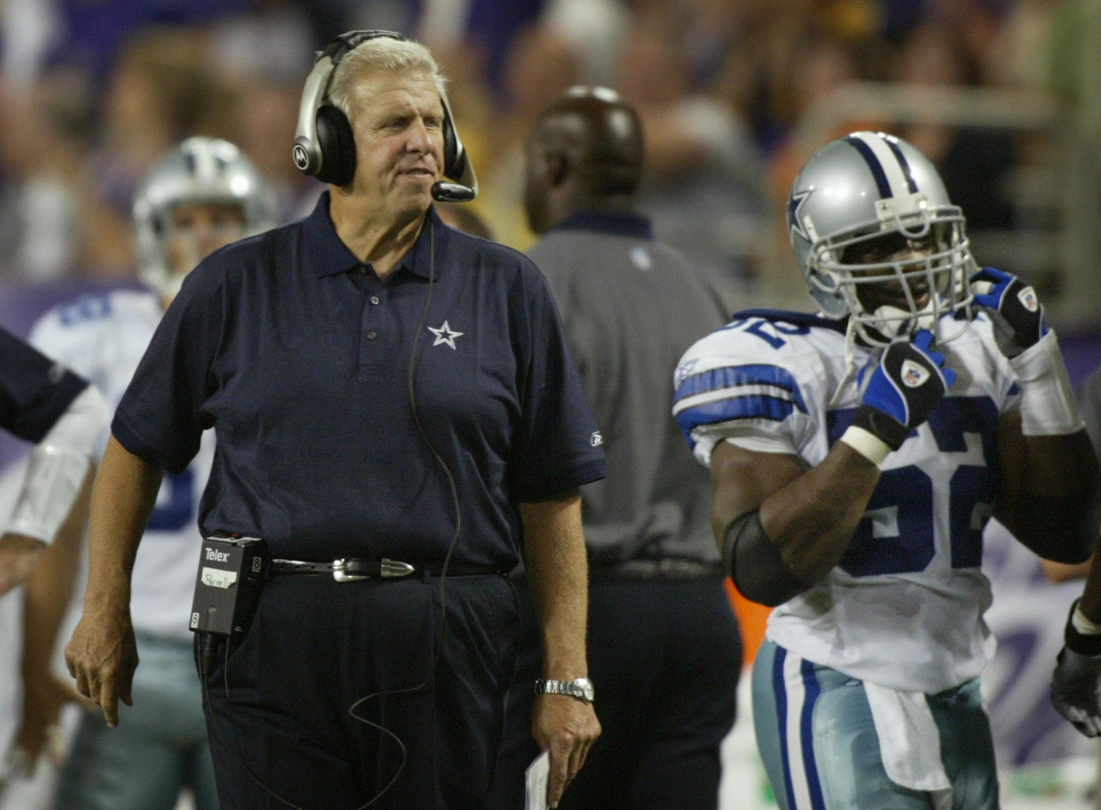 Former NFL coach Bill Parcells with Dallas in 2004.