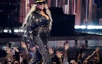 Beyonce walks onstage to accept the Innovator Award during the iHeartRadio Music Awards, Monday, April 1, 2024, at the Dolby Theatre in Los Angeles. (