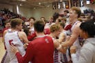 St. John’s  celebrated its MIAC men’s basketball title after beating Macalester College on Sunday.