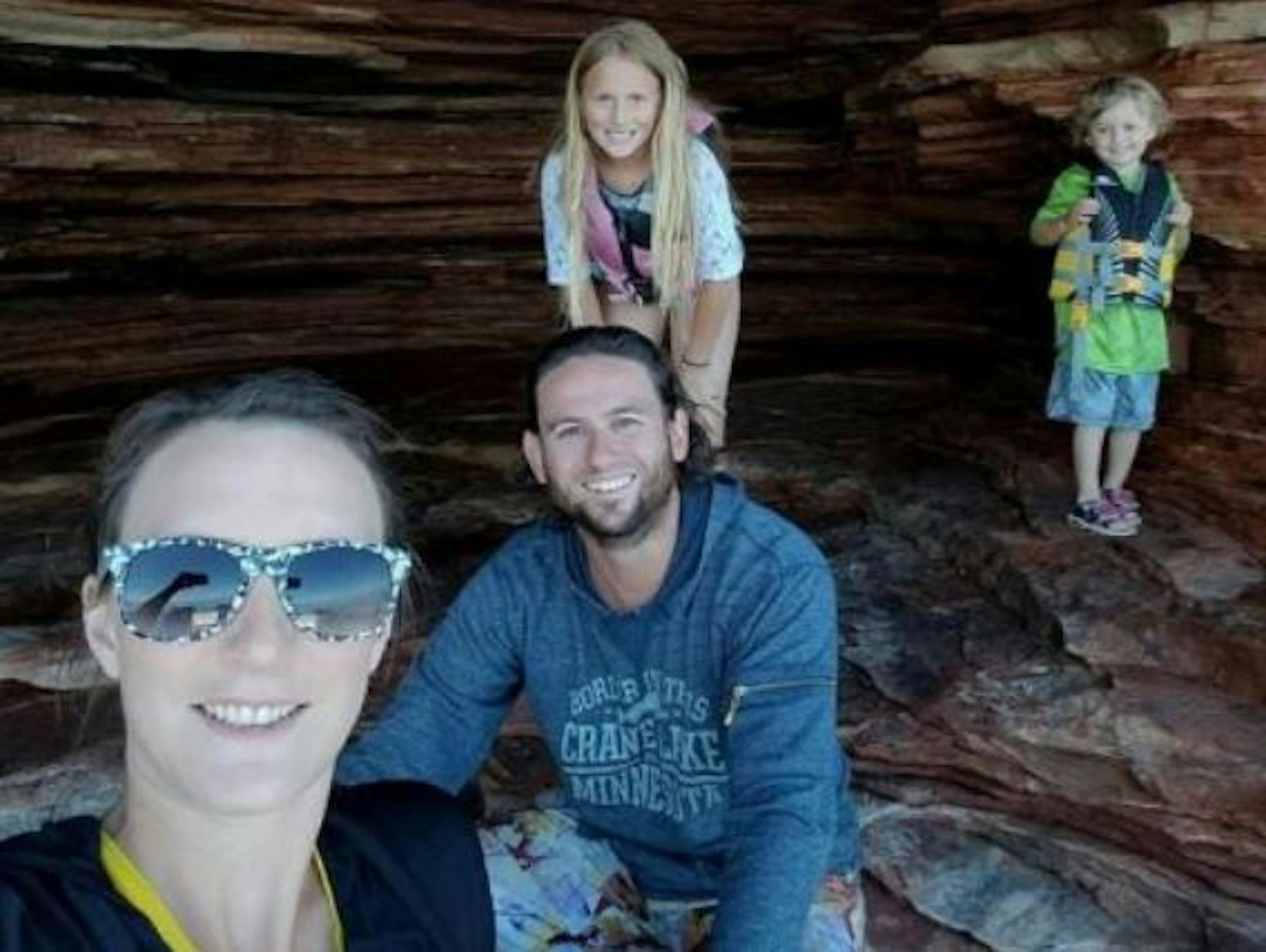 Anthony Cornelius, with his wife and two children.