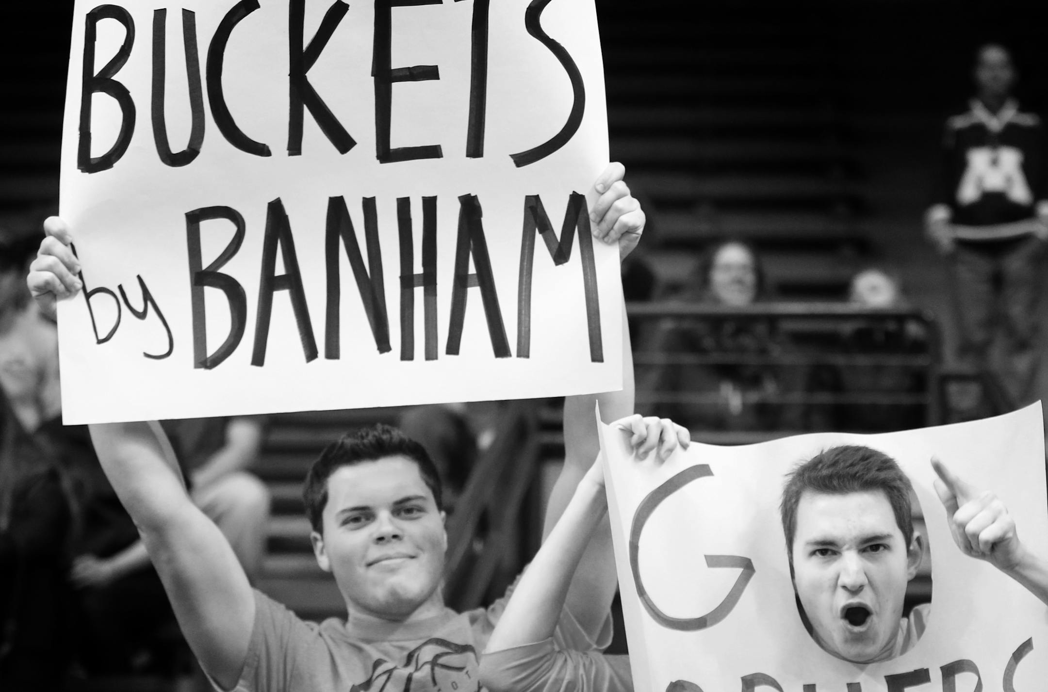 Minnesota Gophers fans showed their support for the team and Rachel Banham at Williams Arena during a game vs. Nebraska.