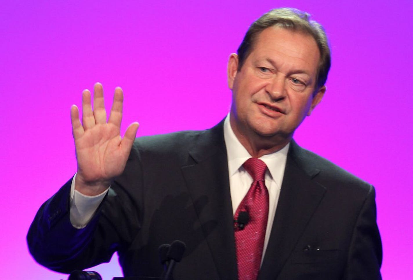 3M CEO Inge Thulin answered questions during the 2013 shareholders meeting at the Roy Wilkins Auditorium on 3/14/13.