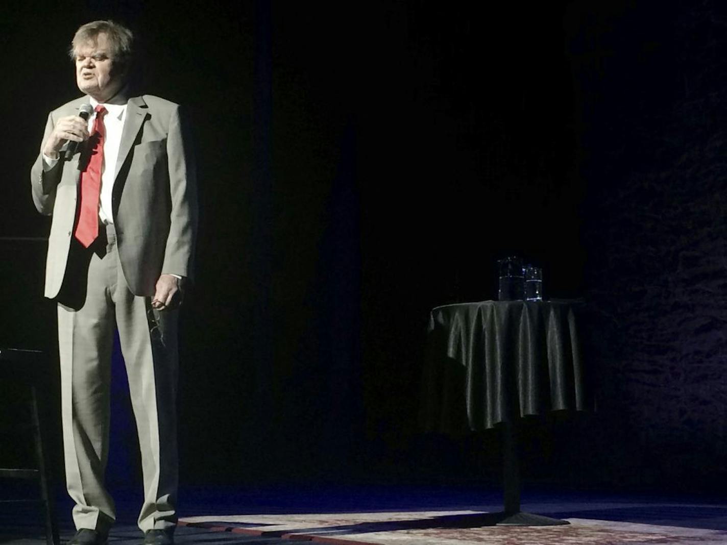 Garrison Keillor performed at Yavapai College in Prescott, Ariz., on Feb. 28, in his first show in months.