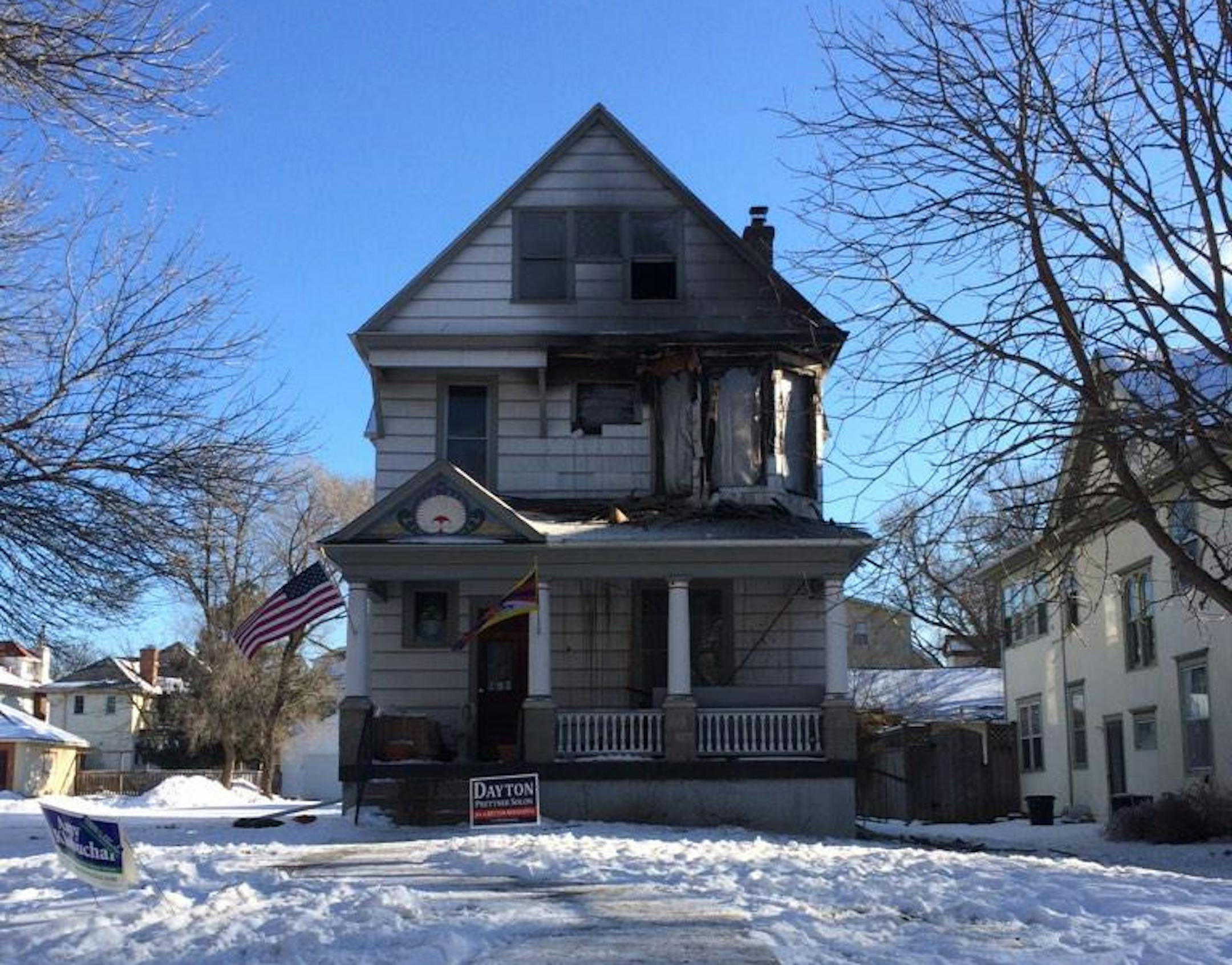 A person died in a house fire on the 2400 block of Pleasant Avenue Tuesday morning.